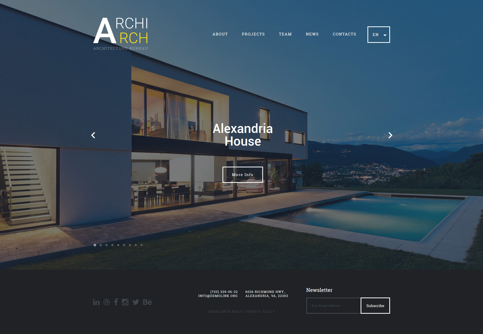 ArchiArch Website Template