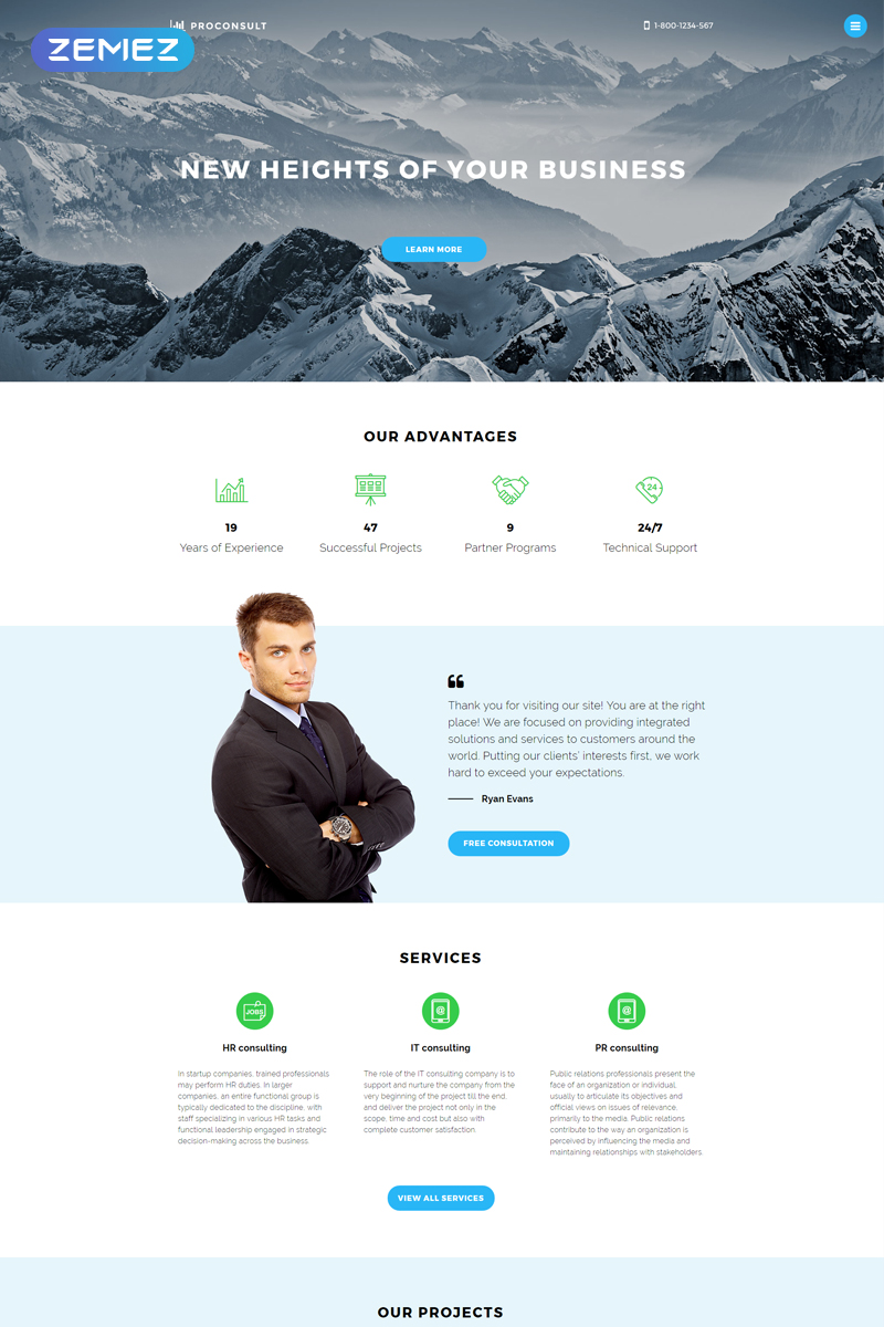 Proconsult Joomla Template