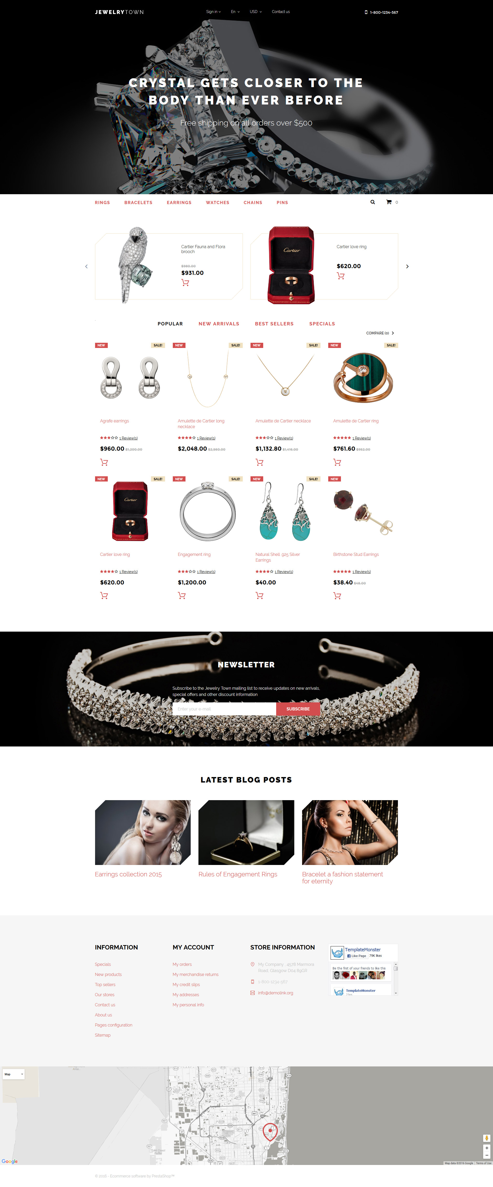 Jewelry Town PrestaShop Theme