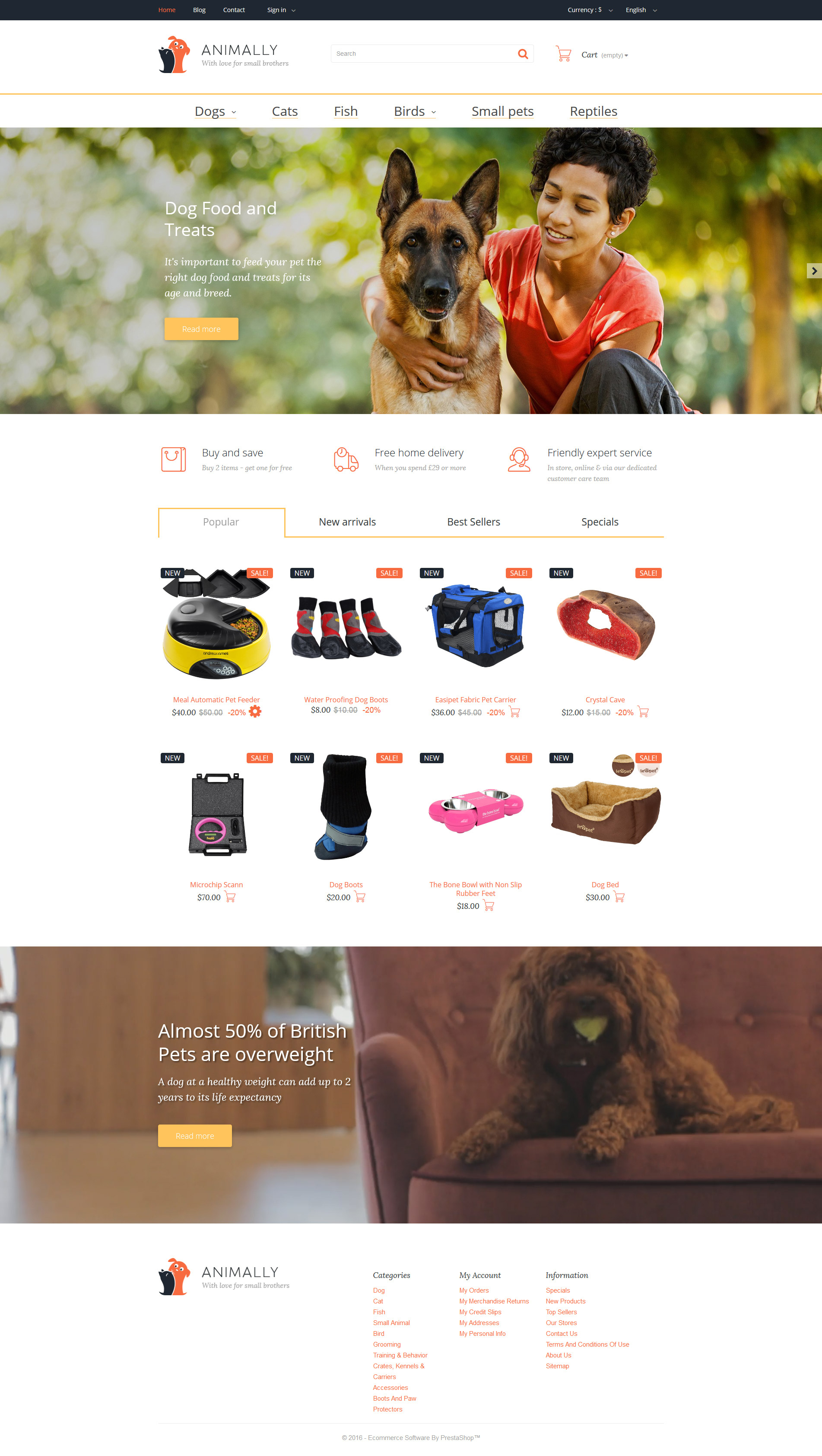 Animally PrestaShop Theme