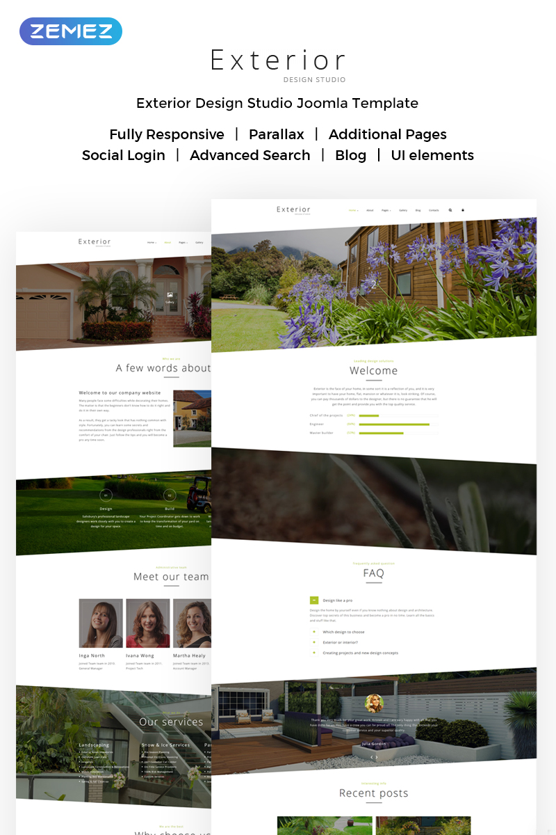 Exterior Design Studio Joomla Template