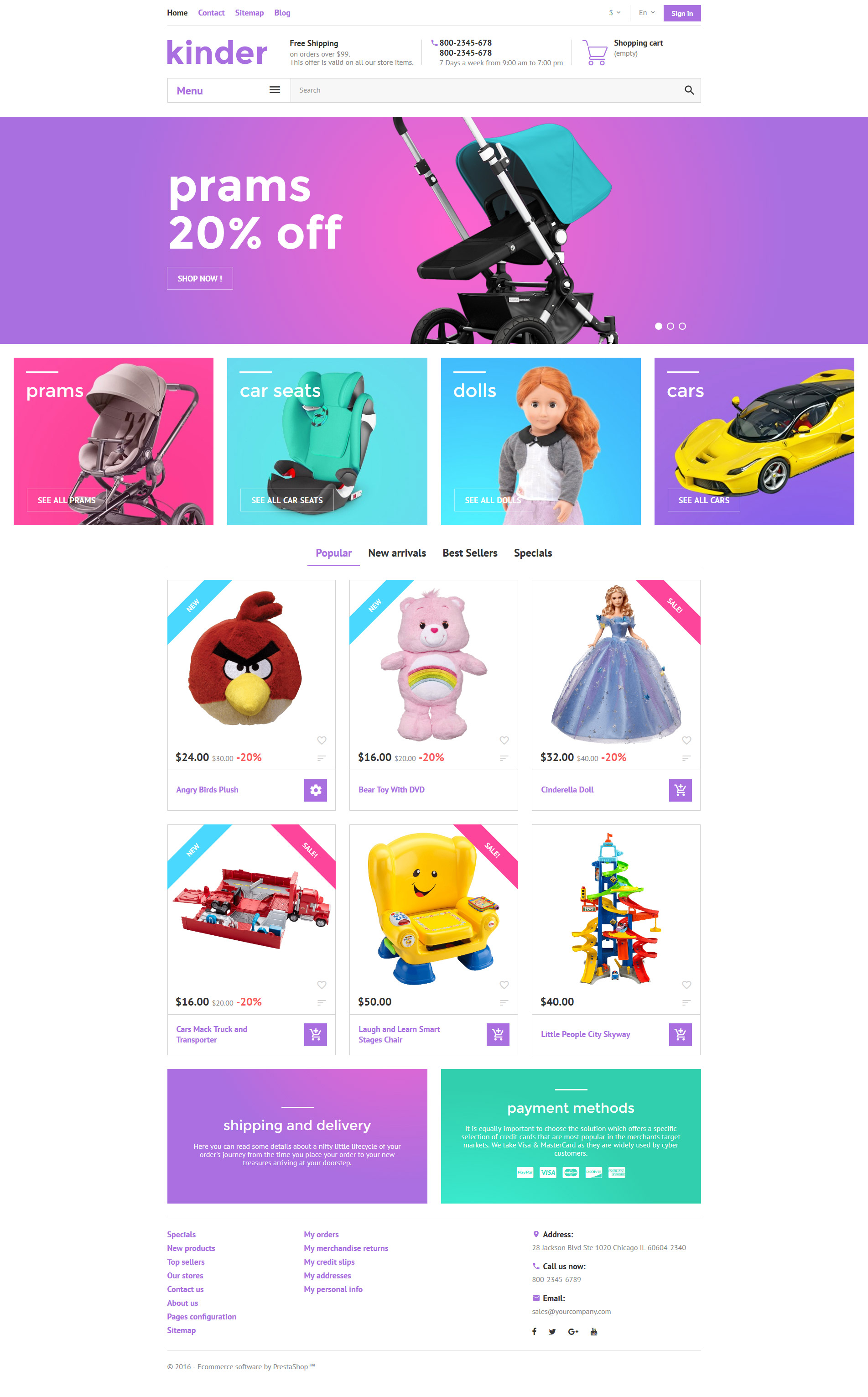 Kinder PrestaShop Theme