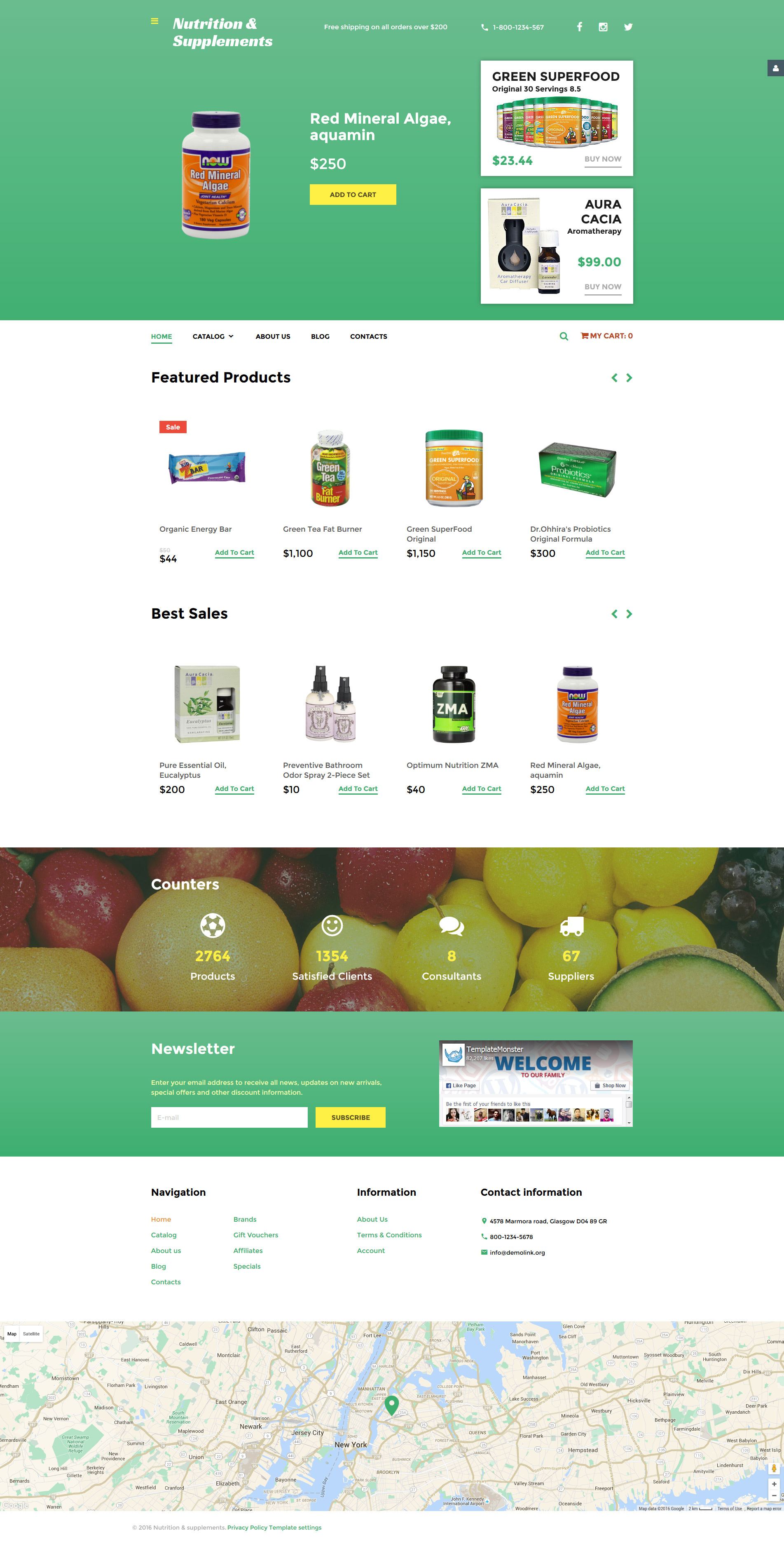 Nutrition  Supplements VirtueMart Template