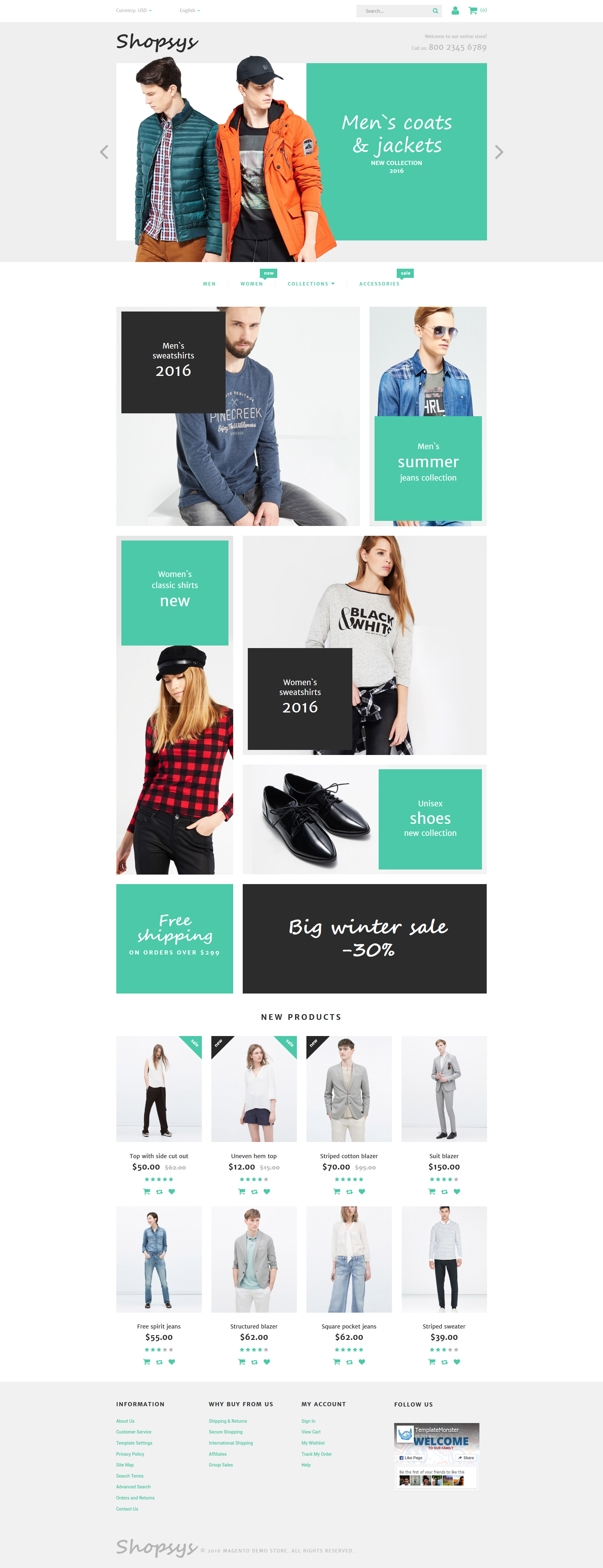 Shopsys - Designer Clothing Magento Theme