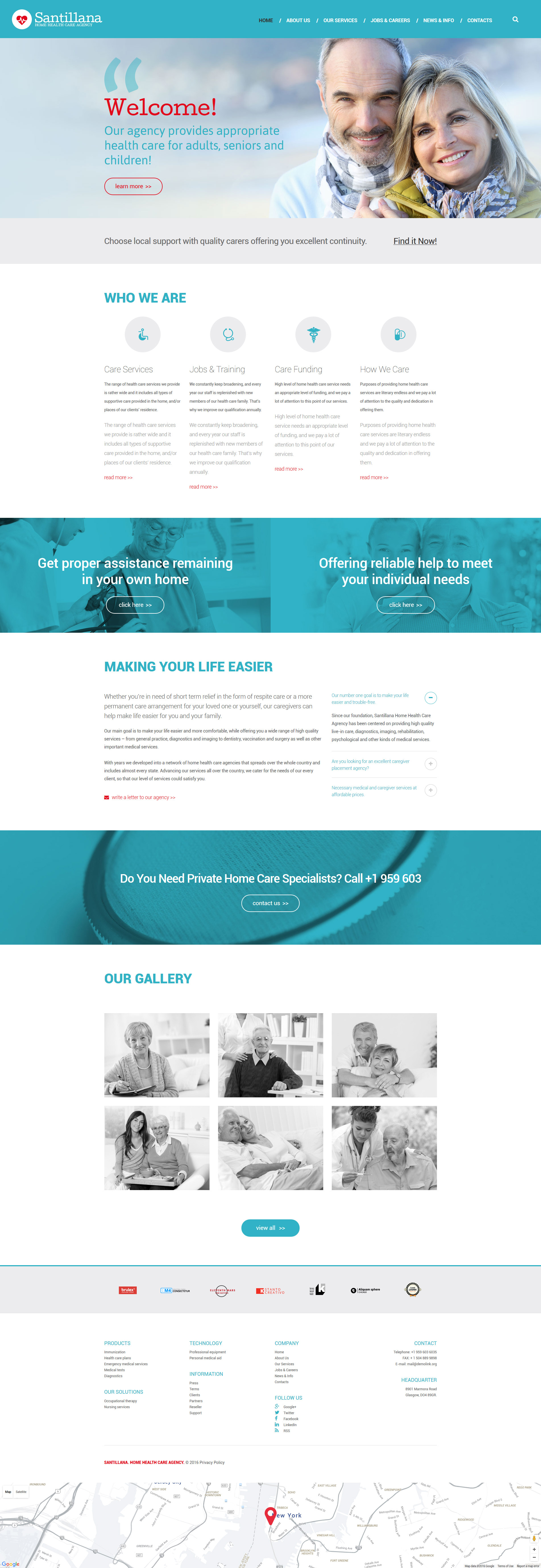 Home Health Care Agency Drupal Template