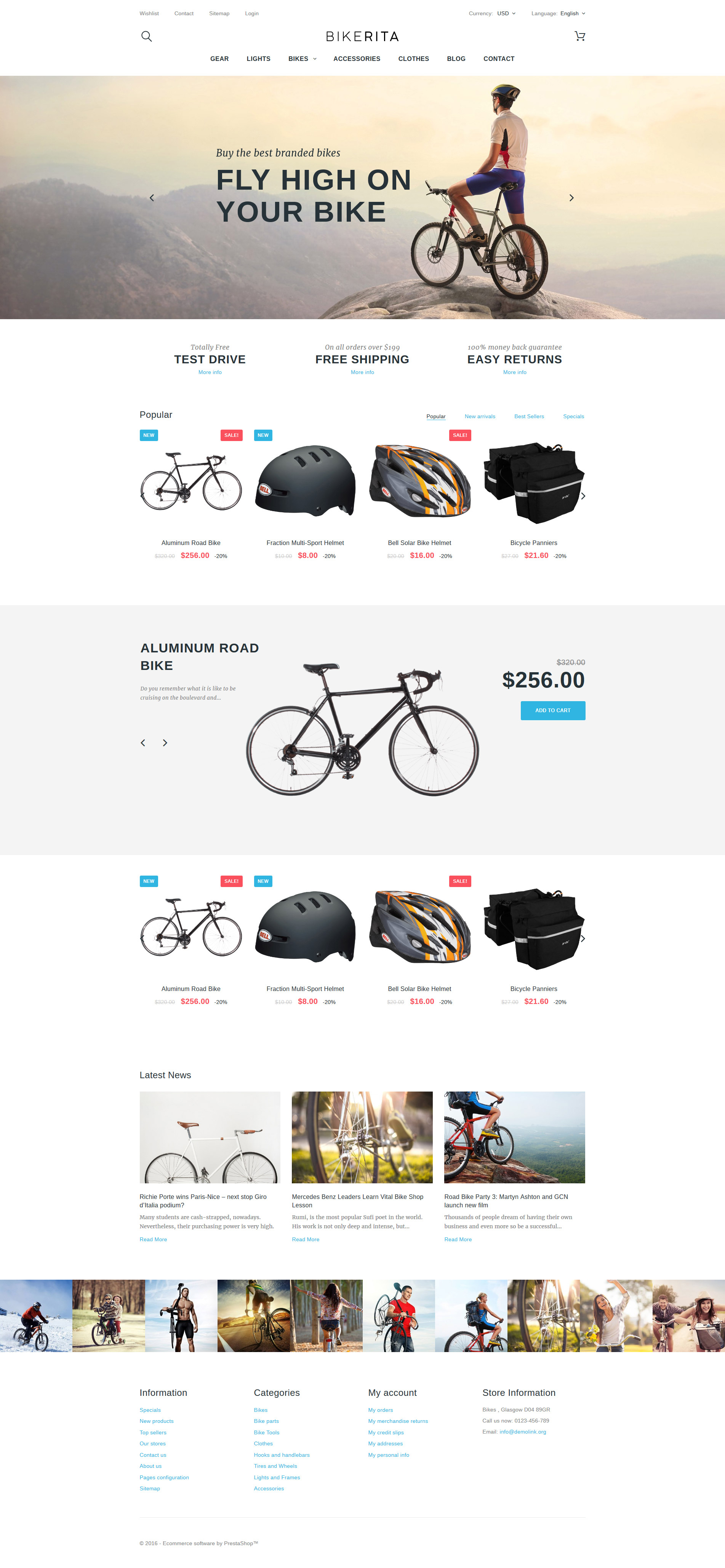 Bikerita PrestaShop Theme