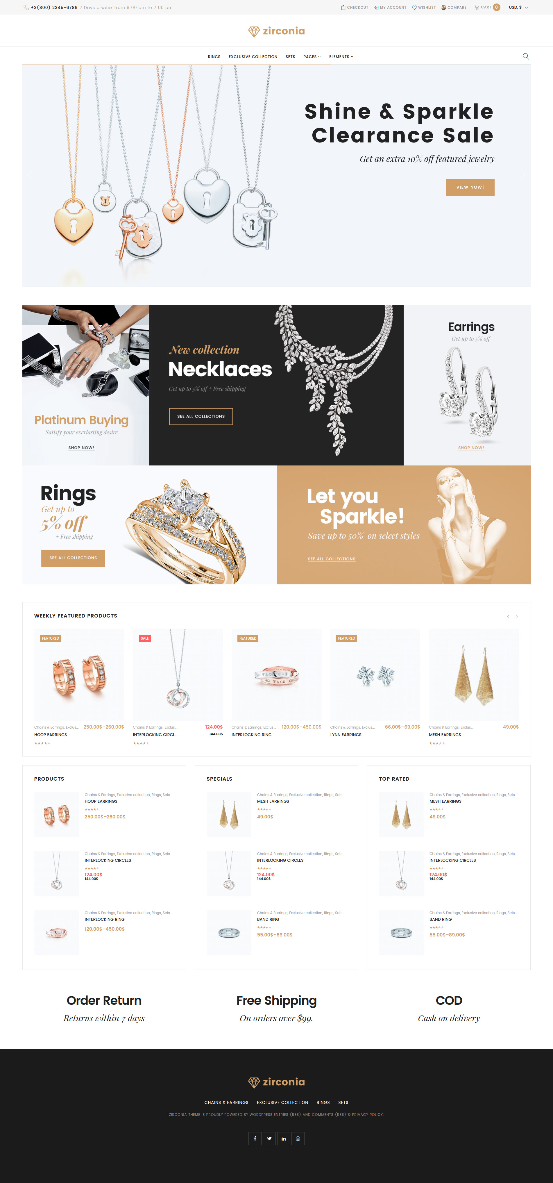 Zirconia - Fashion Jewelry WooCommerce Theme