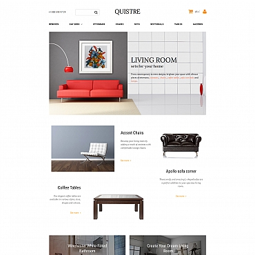 Template Amenajări interioare și mobilă MotoCMS Ecommerce #58816