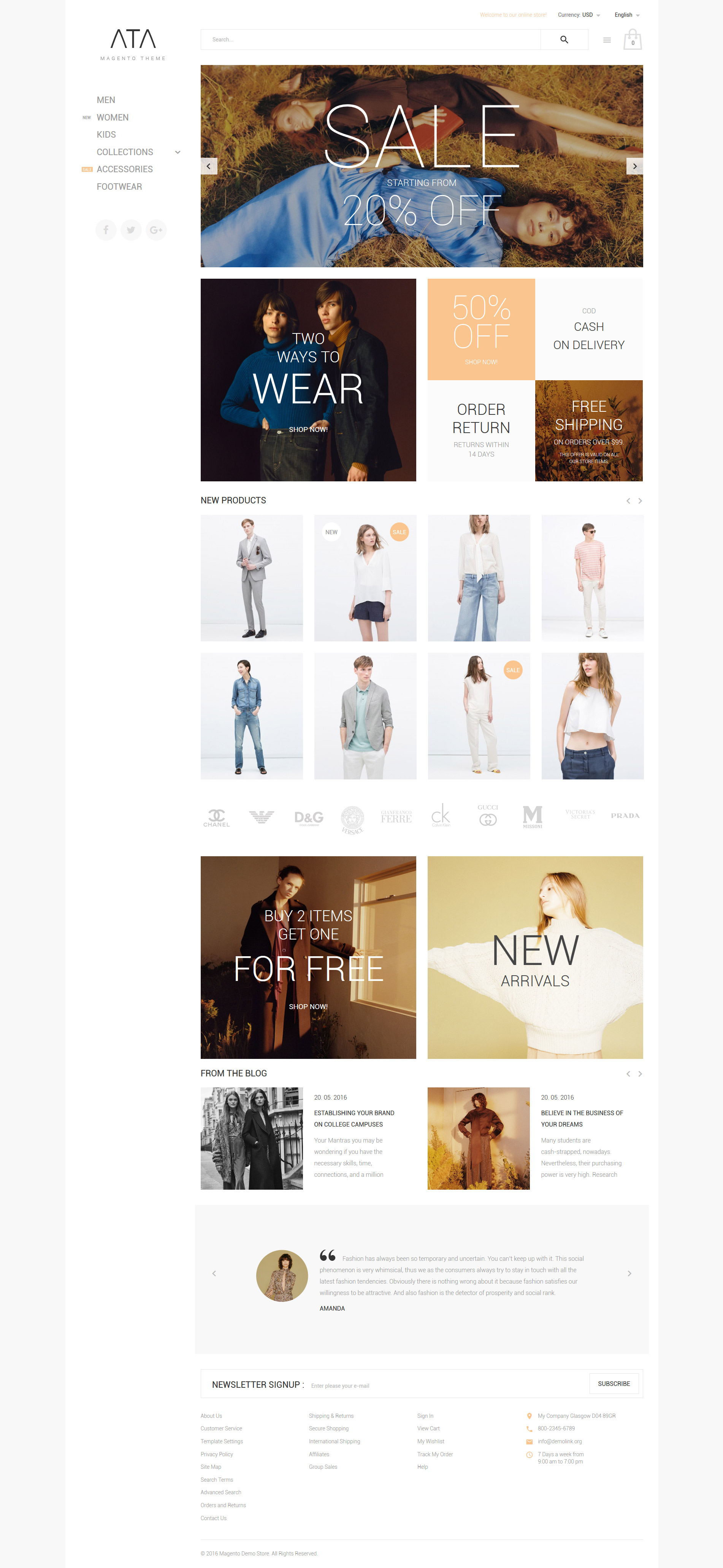 ATA - Fashion Magento Theme