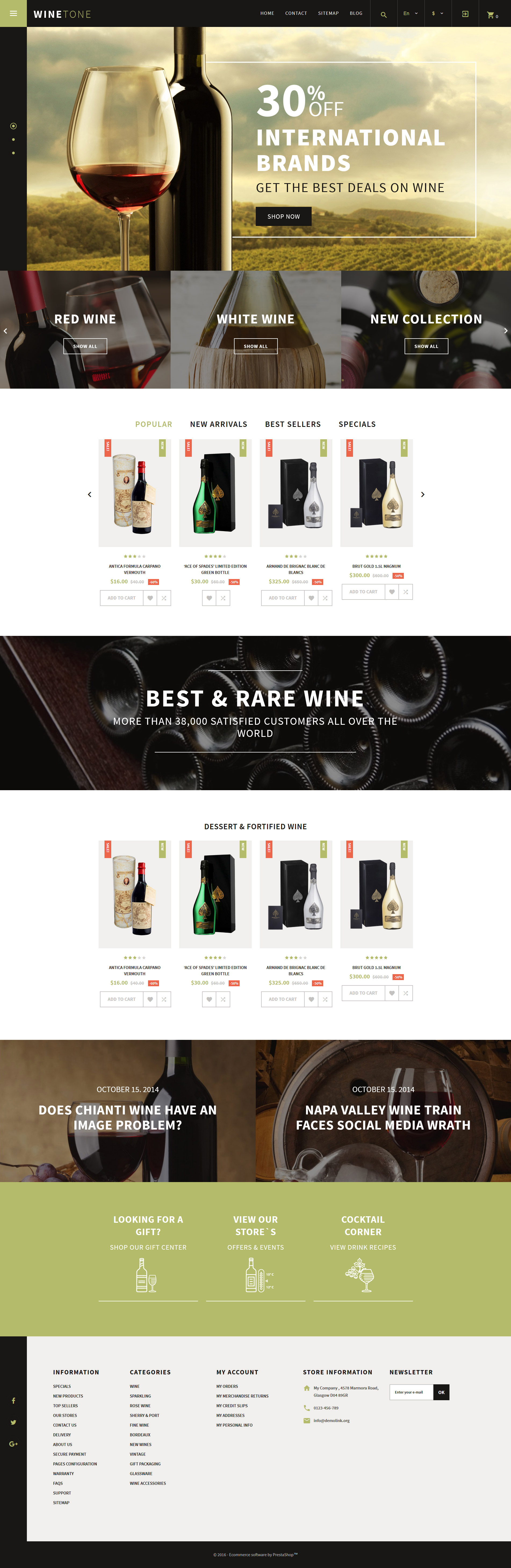 Wine Tone PrestaShop Theme