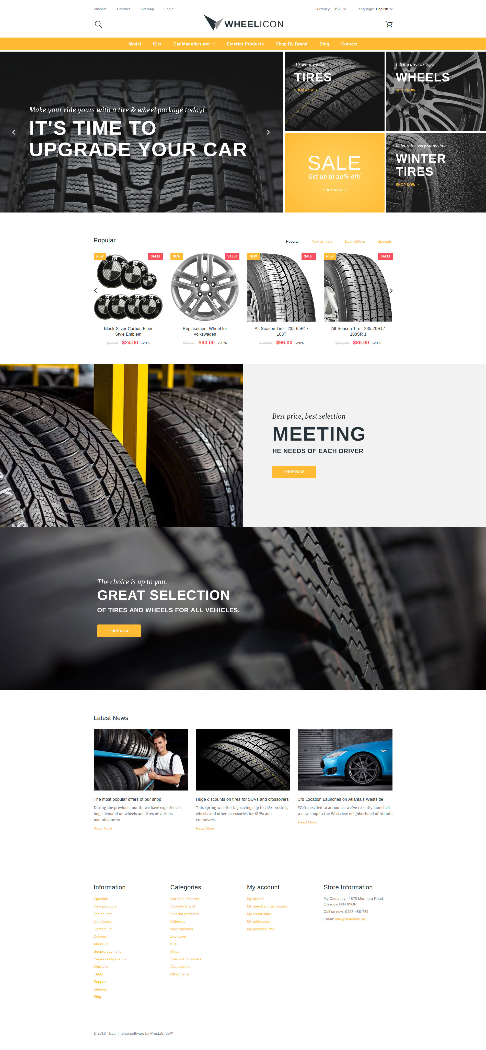 Wheelicon PrestaShop Theme