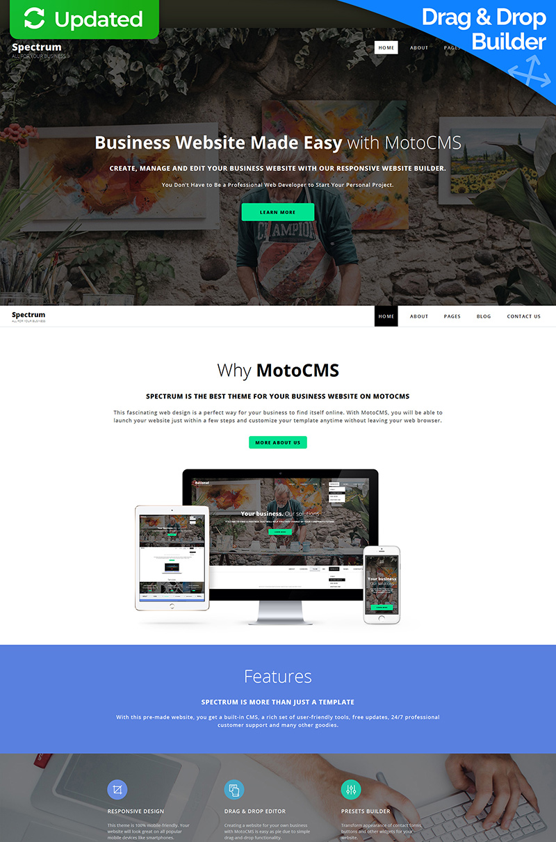 Spectrum Business Moto CMS 3 Template