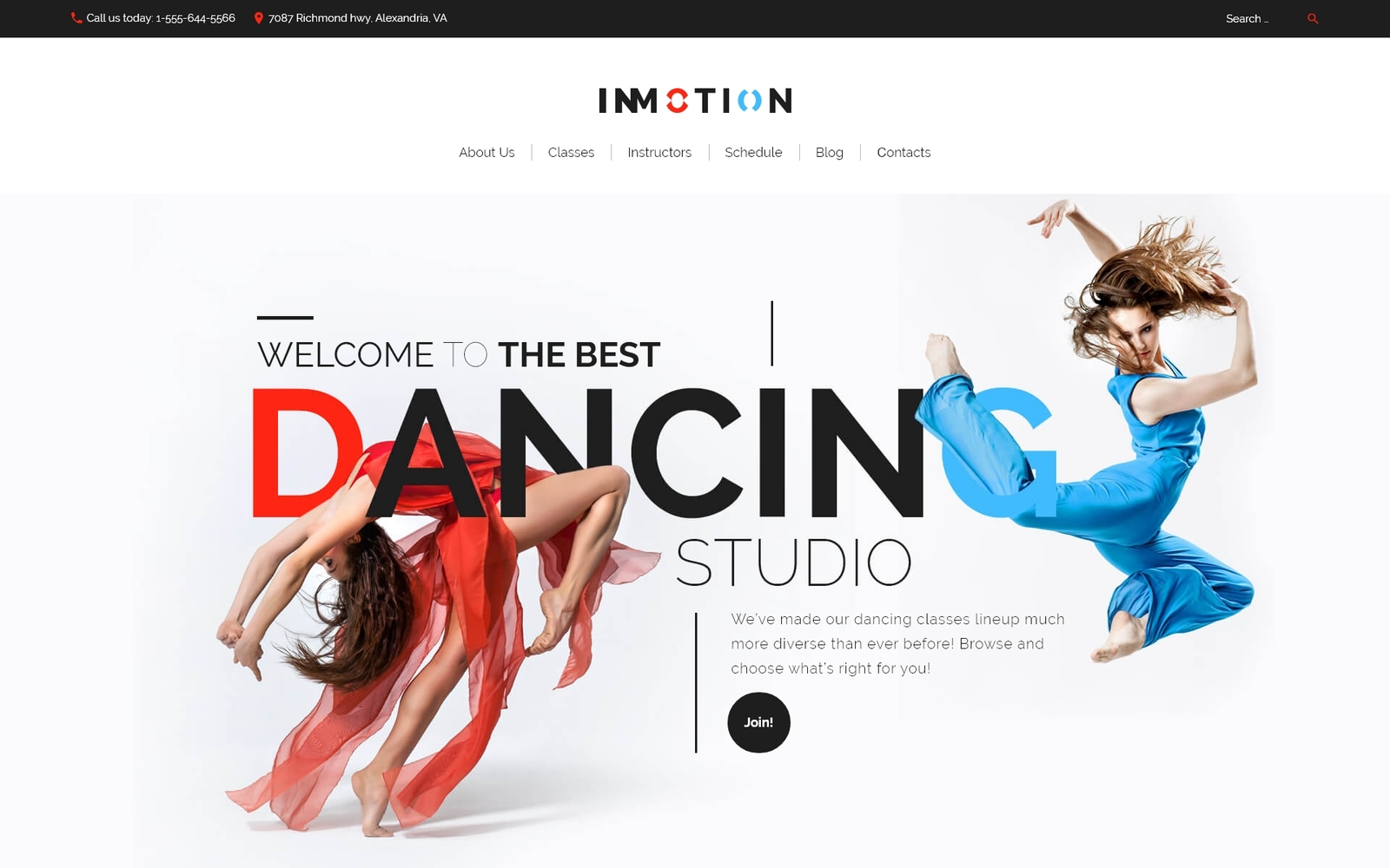 InMotion - Dance School WordPress Theme