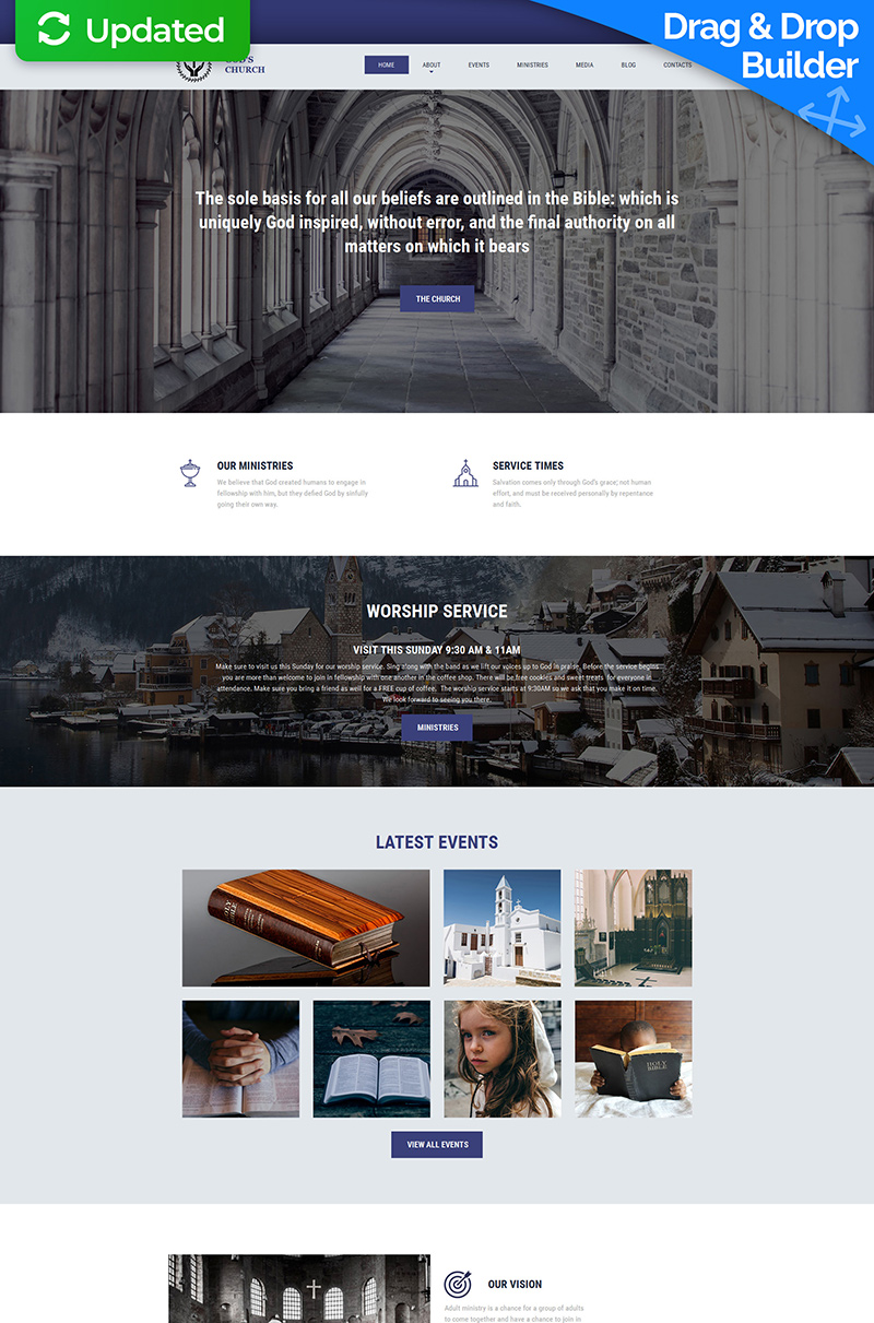 God's Church Moto CMS 3 Template