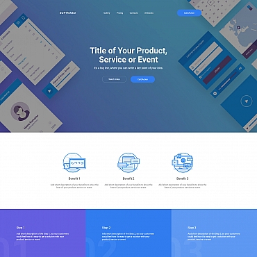 Template Software Landing Page #59240
