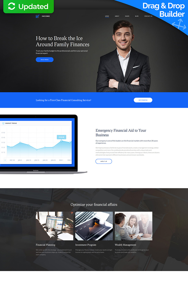 Income - Financial, Banking & Loan Company Moto CMS 3 Template