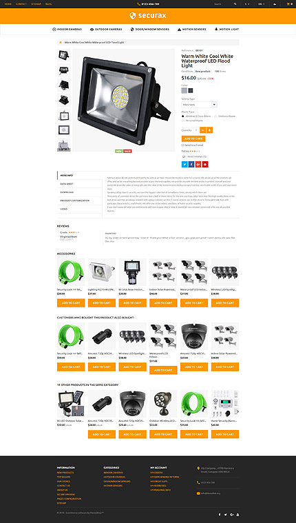 Prestashop Products Page Screenshot