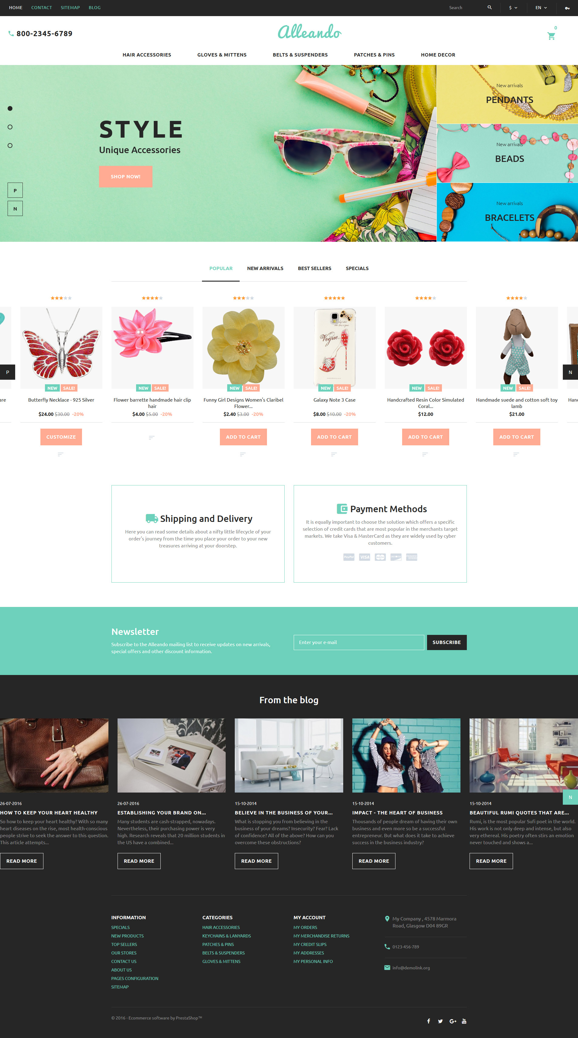 Alleando - Decor  Accessories Responsive PrestaShop Theme