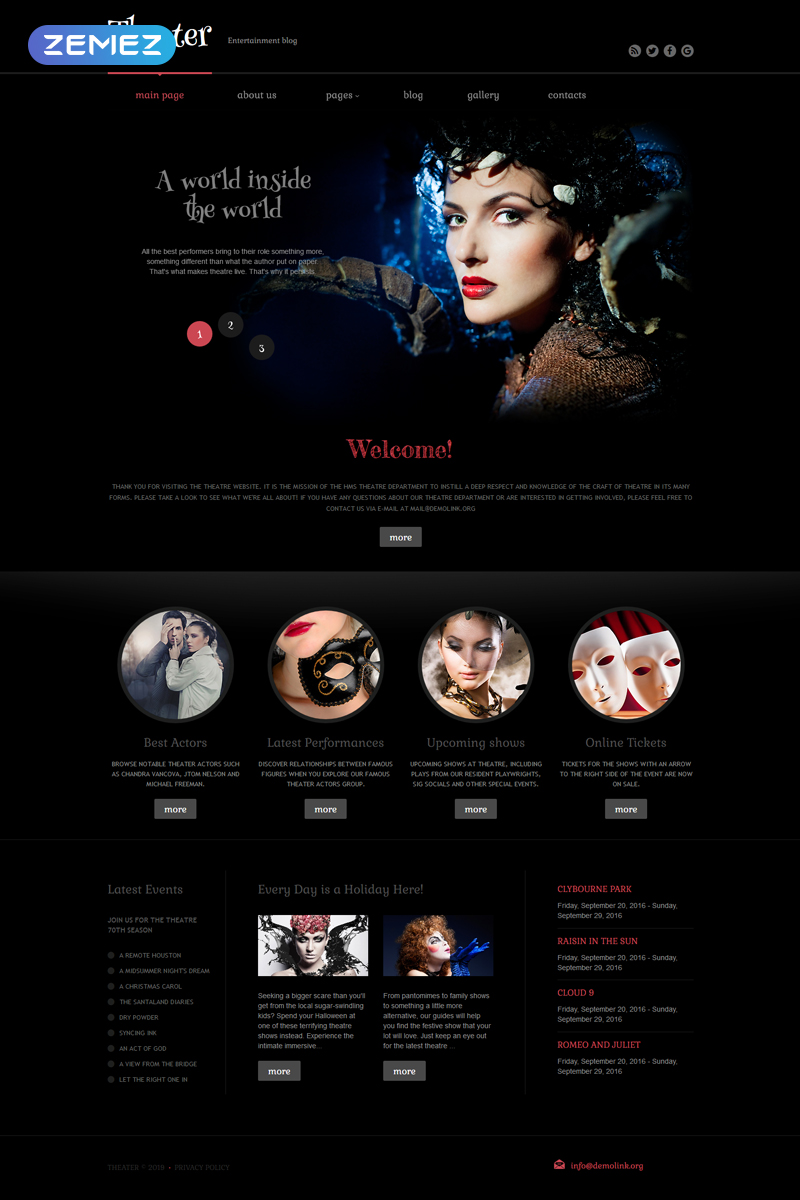 Theater Performance Joomla Template