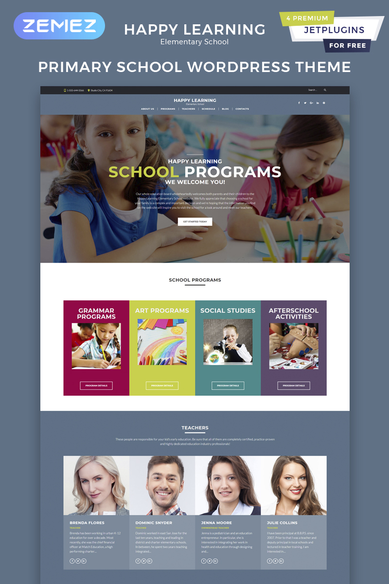 Happy Learning - Education Multipurpose Modern WordPress Elementor Theme