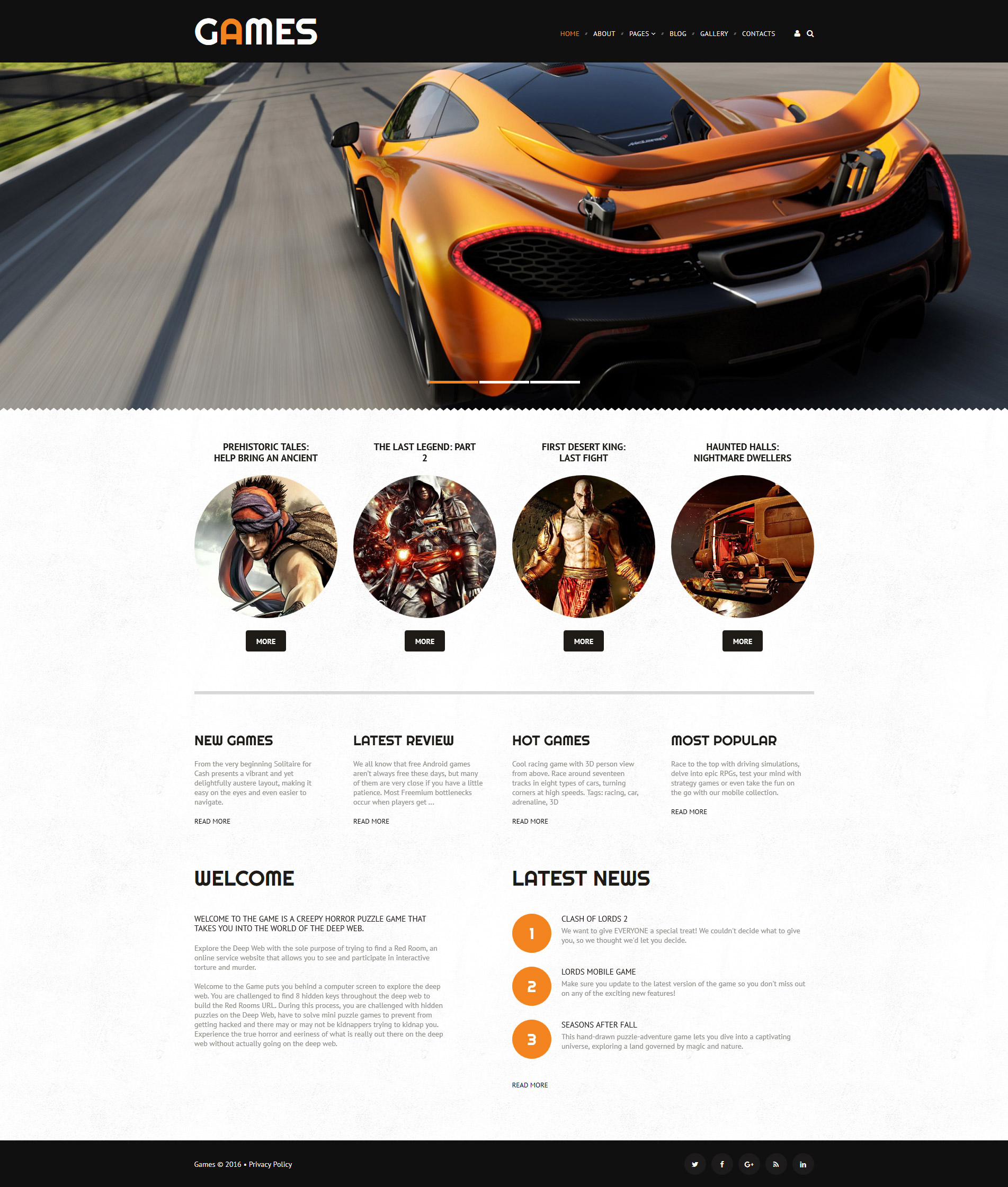 Games Joomla Template