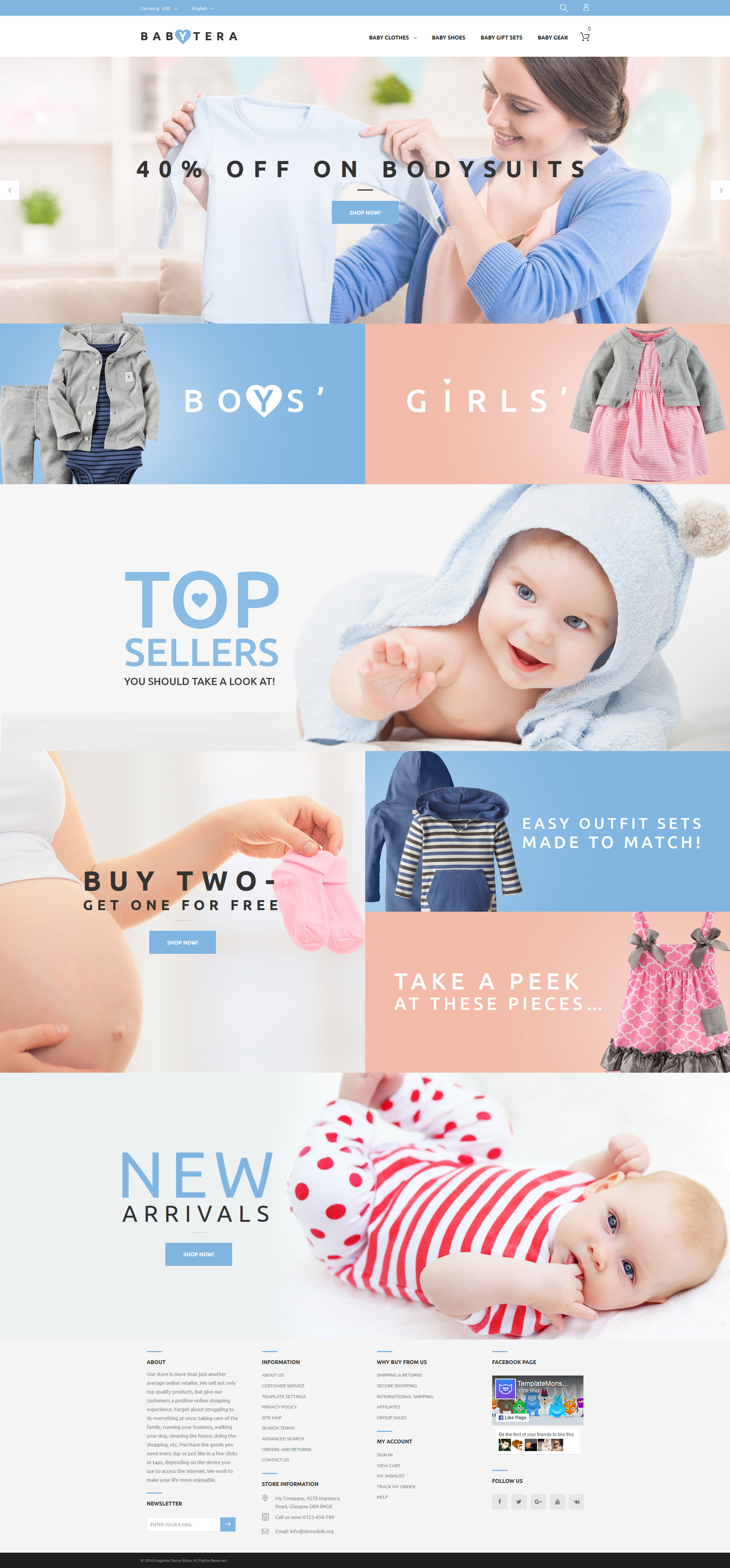 Babytera - Baby Store Magento Theme