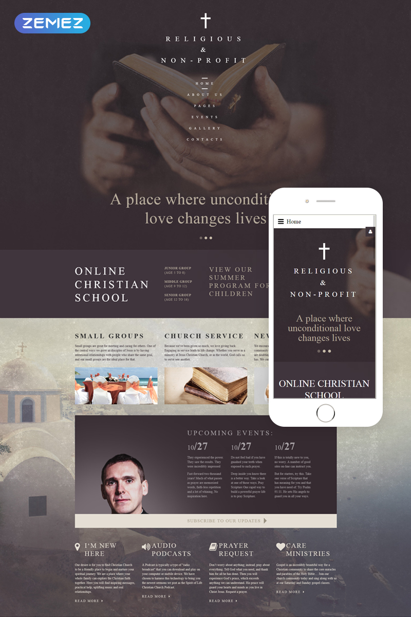 Christian Church - Religious & Non-Profit Joomla Template