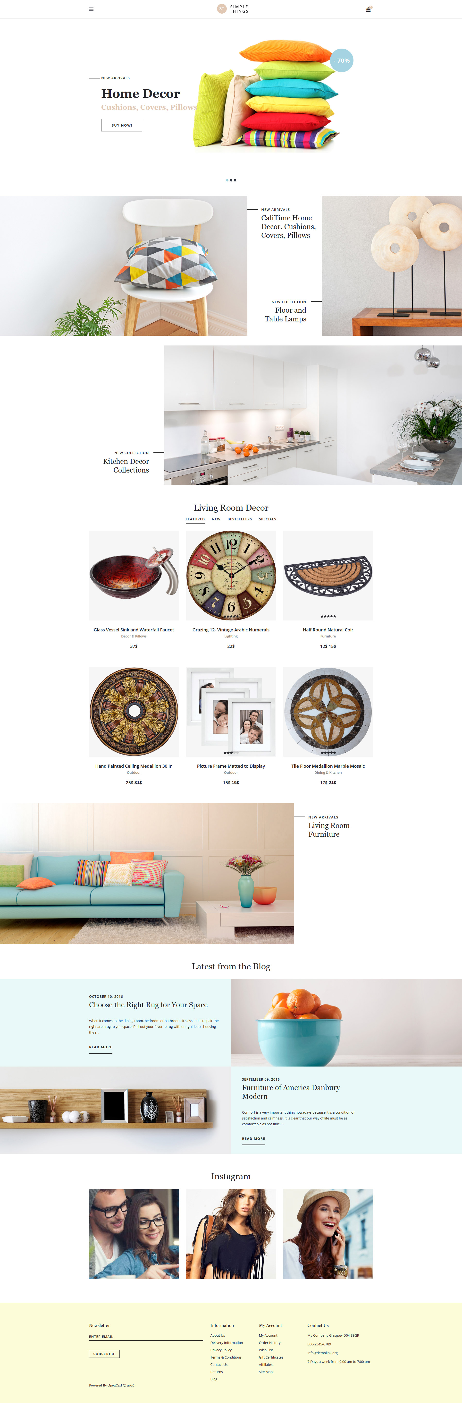 Home Decor Responsive OpenCart Template