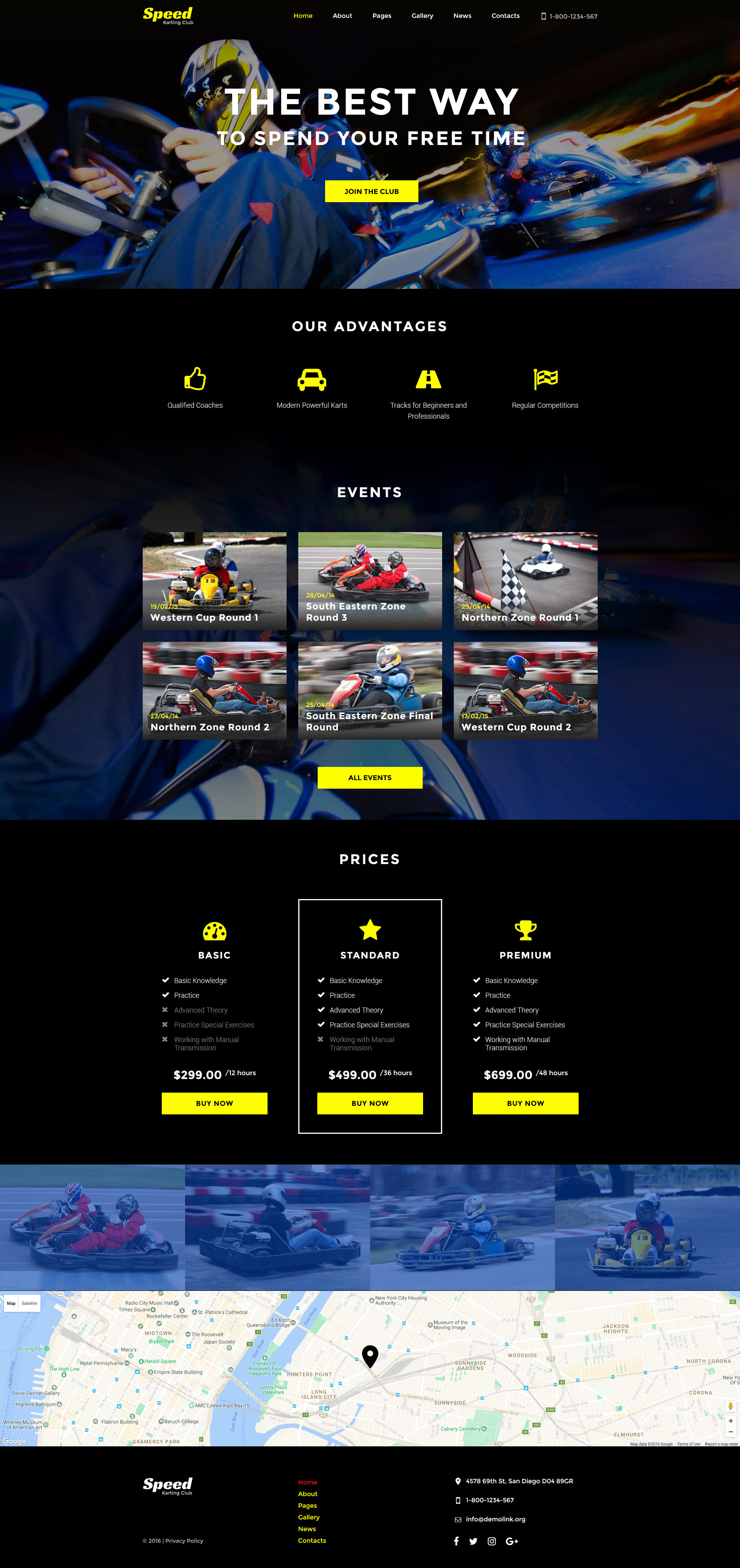 Speed - Karting Club Responsive Joomla Template