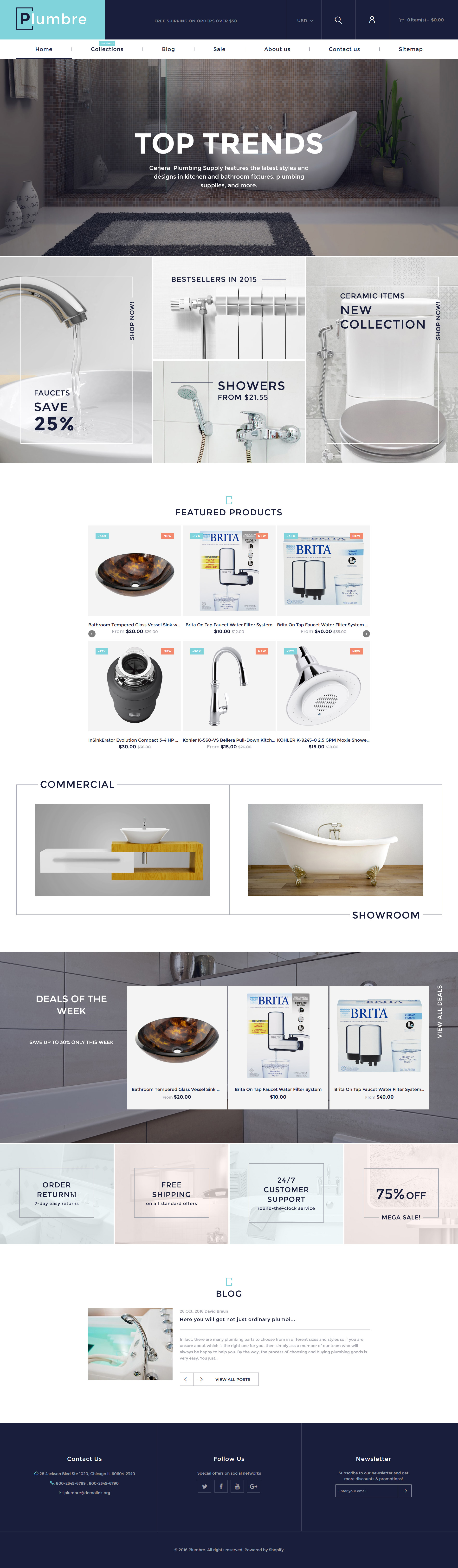 Plumbre - Plumbing & Building Parts Store Shopify Theme