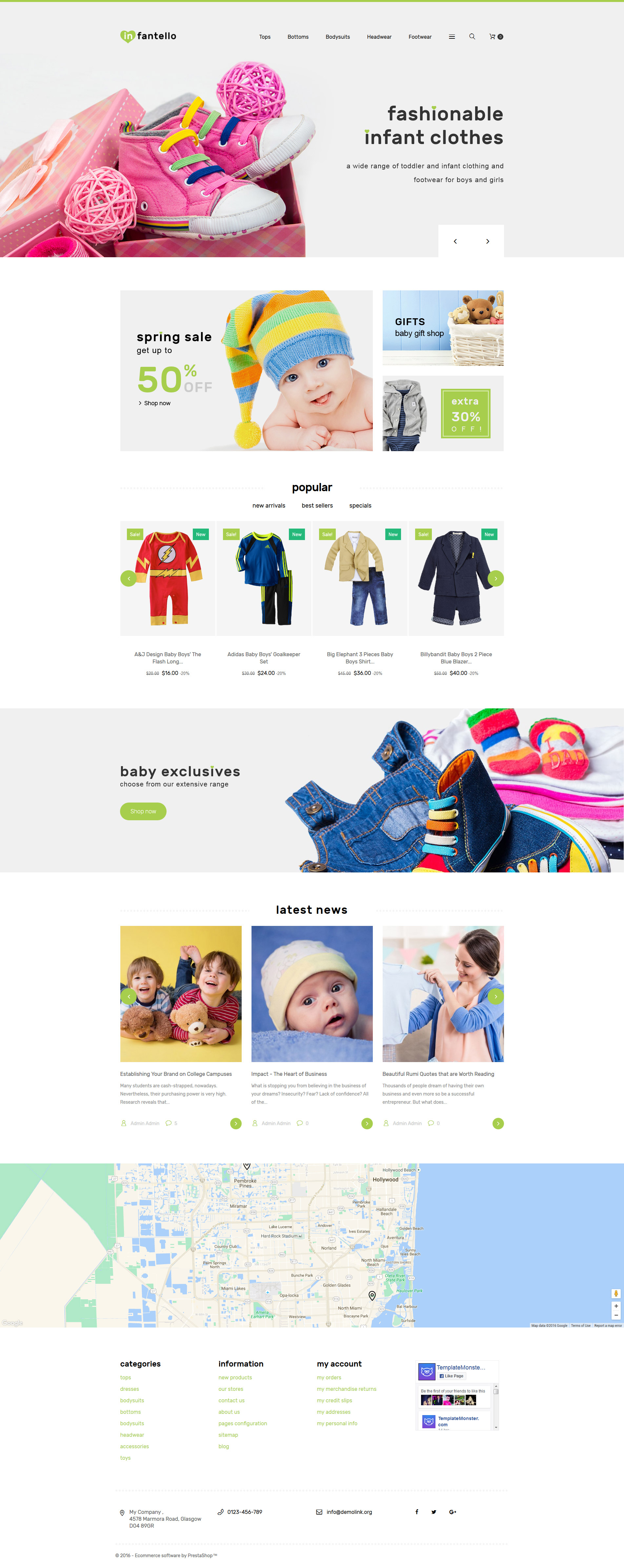 Infantello - Infant Clothing Store PrestaShop Theme