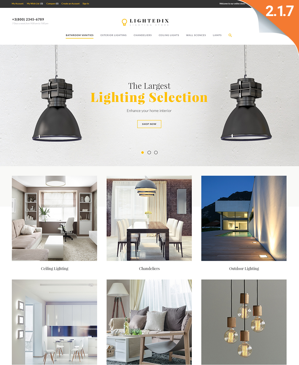 Lightedix - Lightning Store Responsive Magento Theme