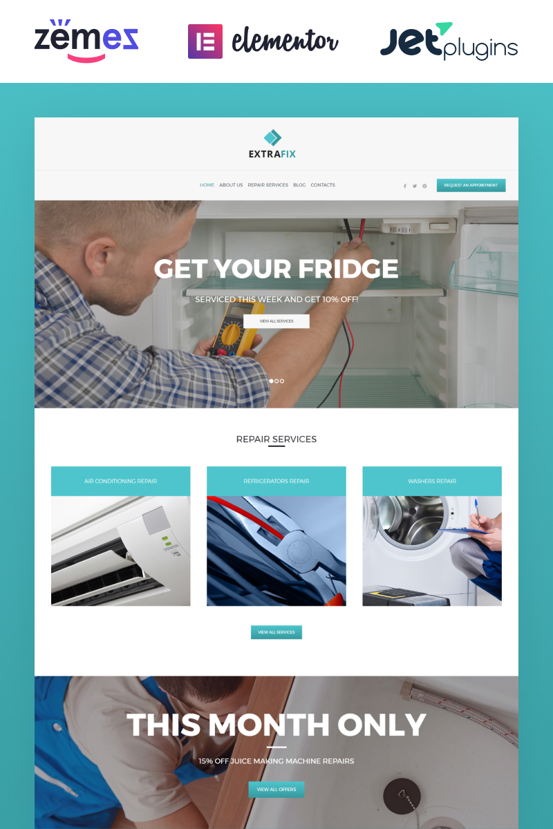 Extrafix - Maintenance & Home Repair WordPress Theme