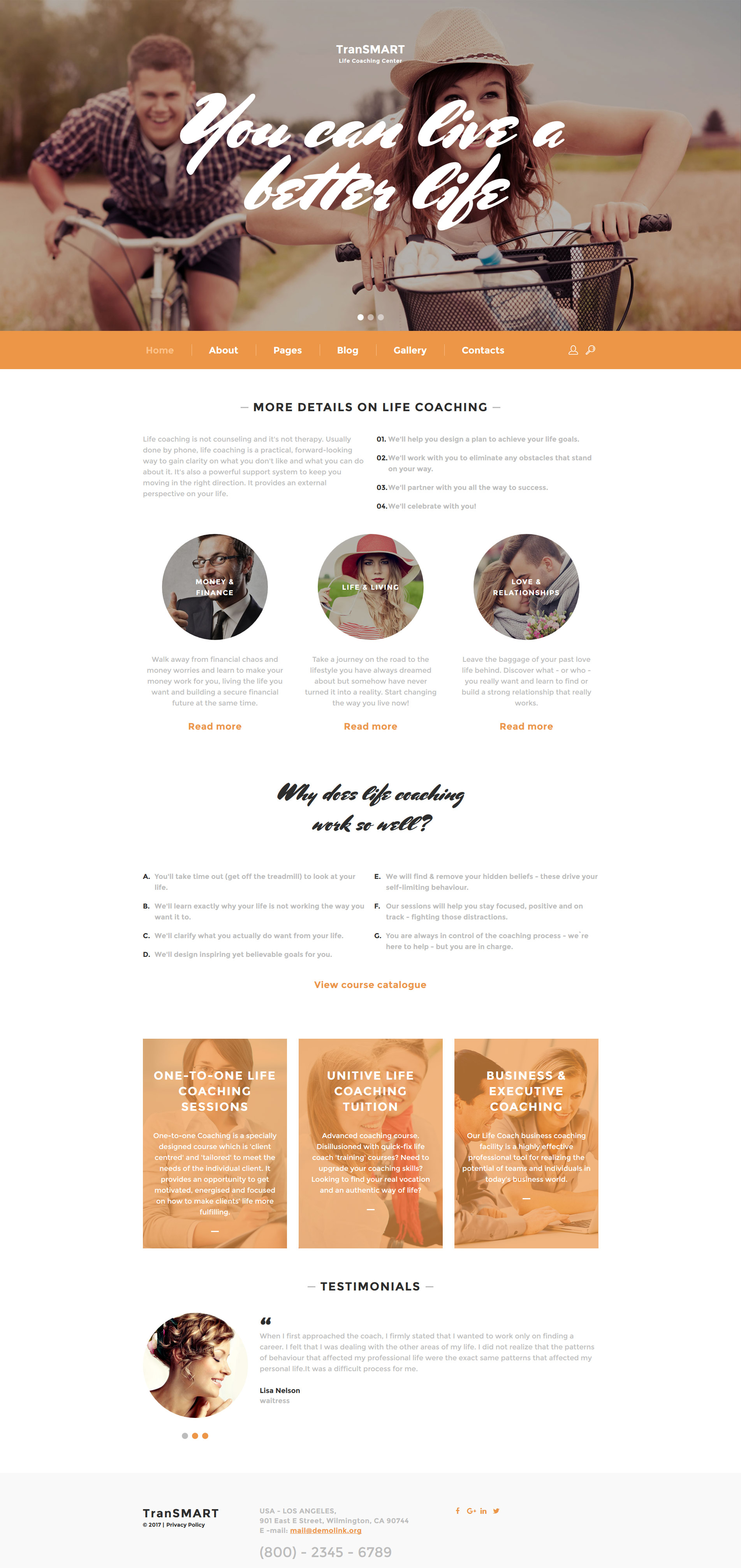 Life Coach Responsive Joomla Template