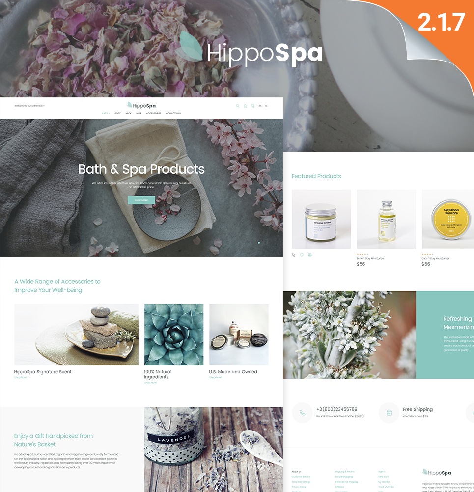 HippoSpa - SPA Store Magento Theme