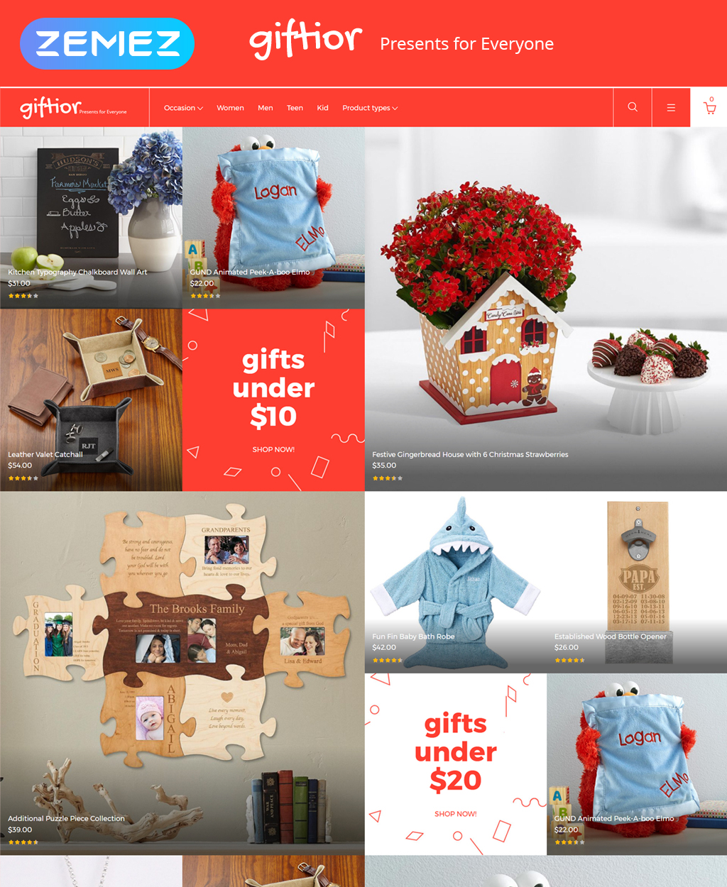 Giftior - Gifts Store Magento Theme