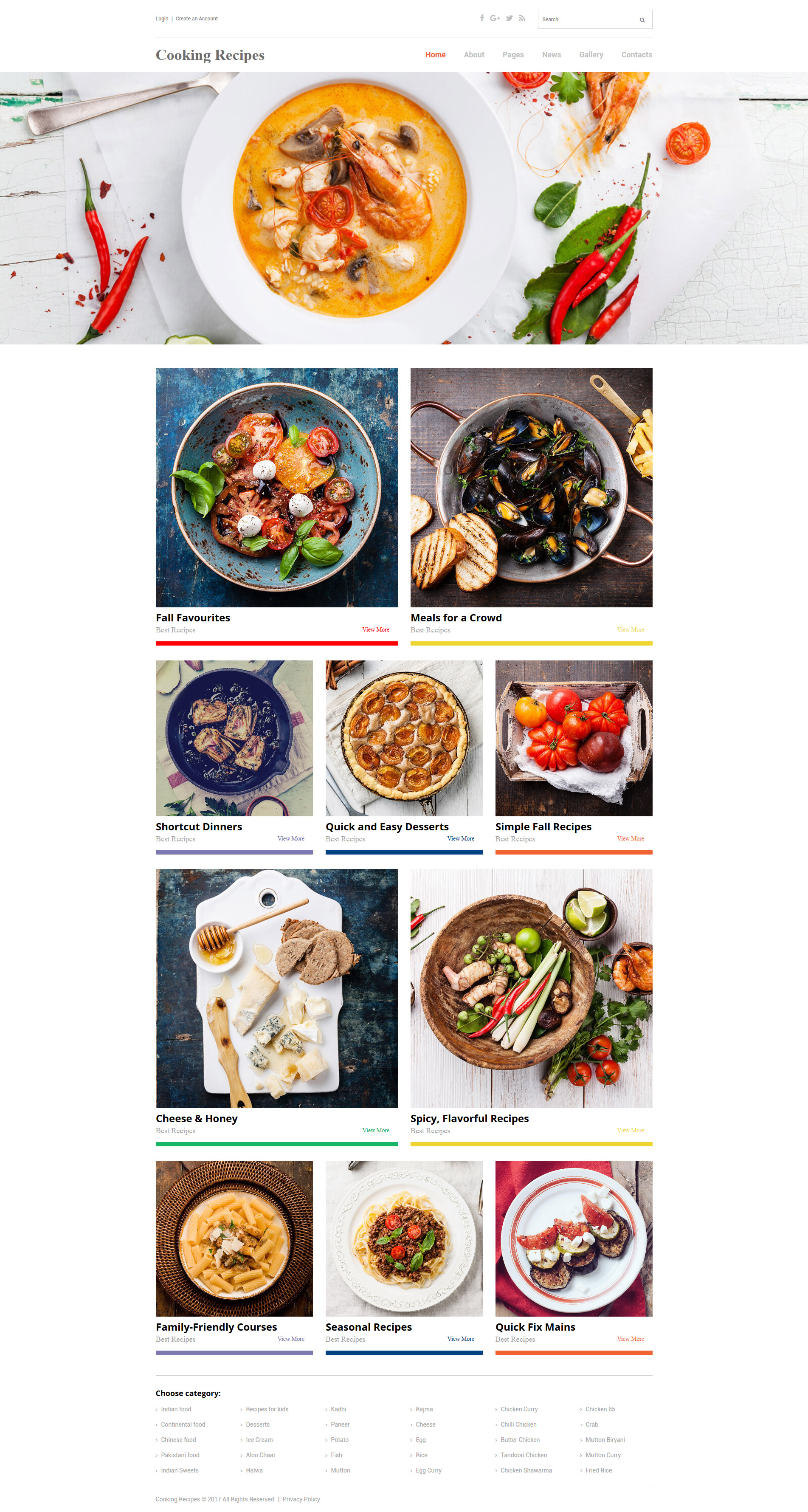 Cooking Recipes Responsive Joomla Template