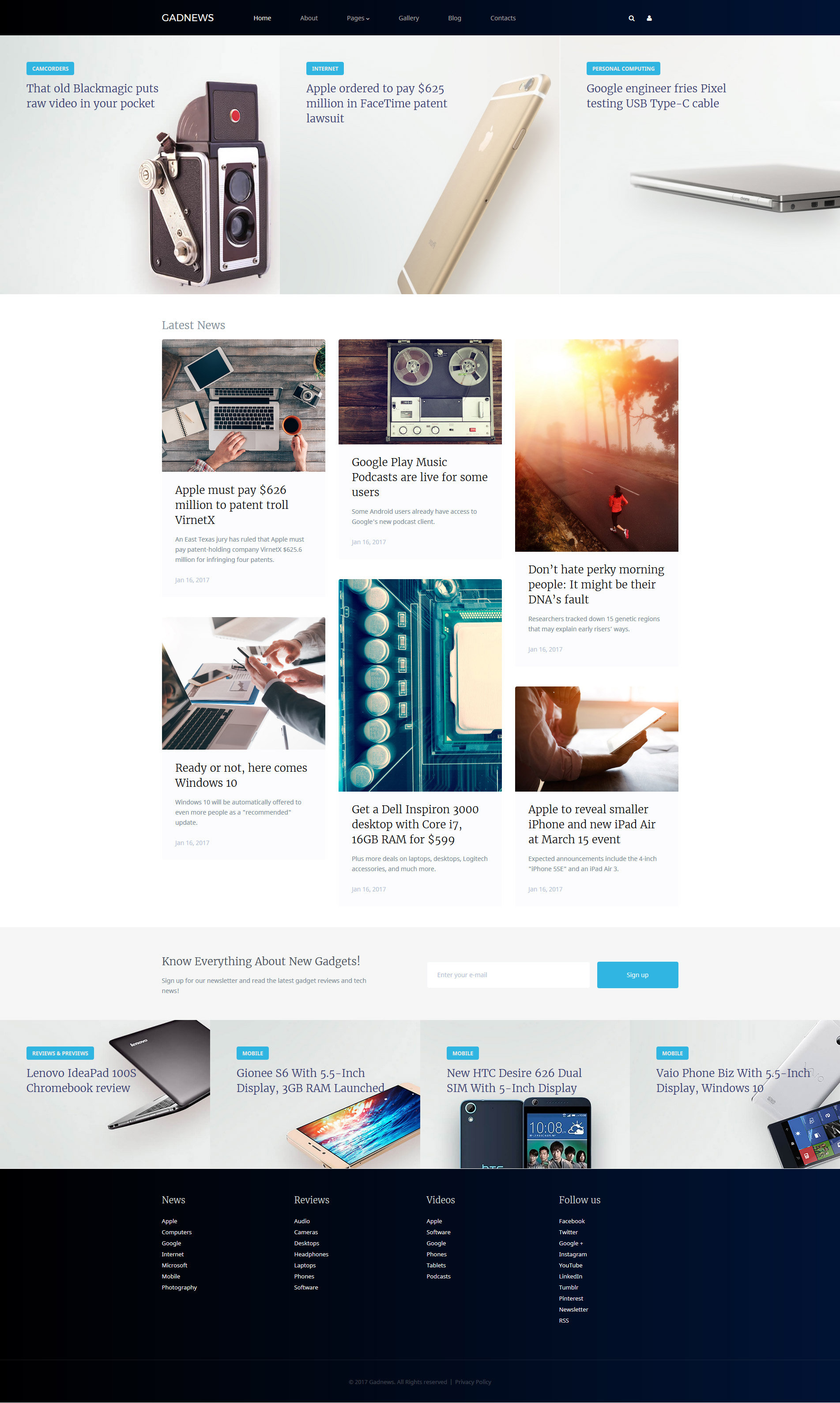 Electronics Review Responsive Joomla Template