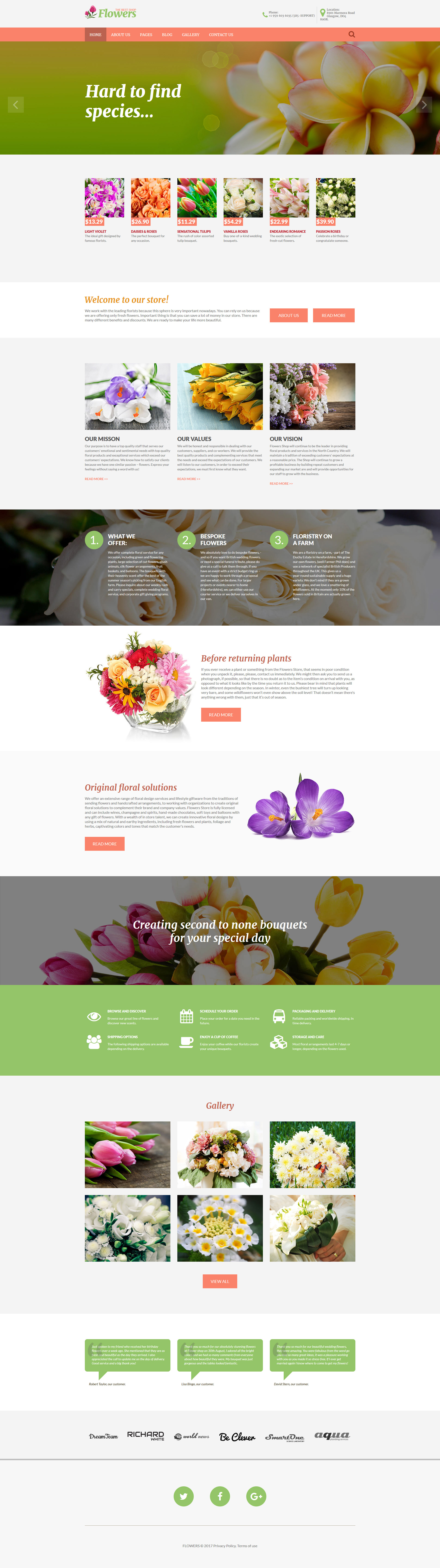 Flowers - Flower Shop Responsive Joomla Template