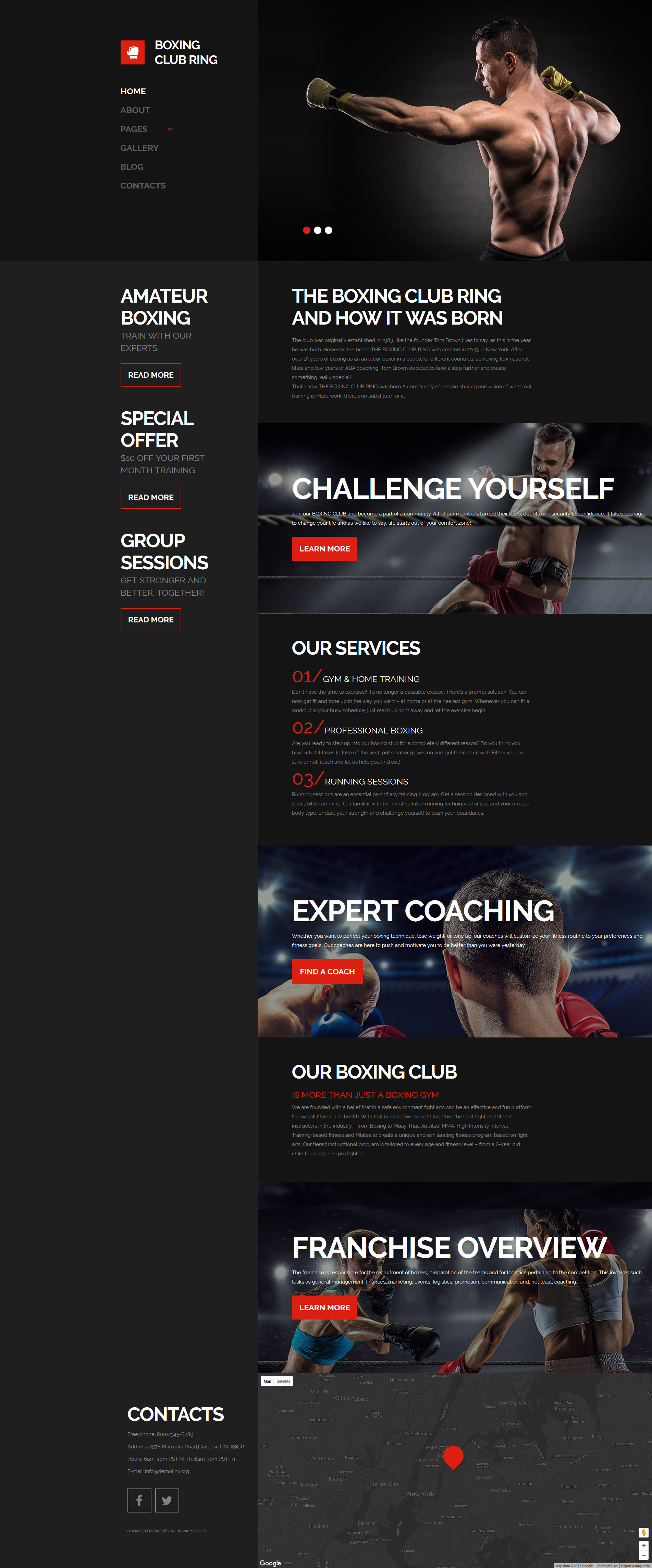 Boxing Responsive Joomla Template