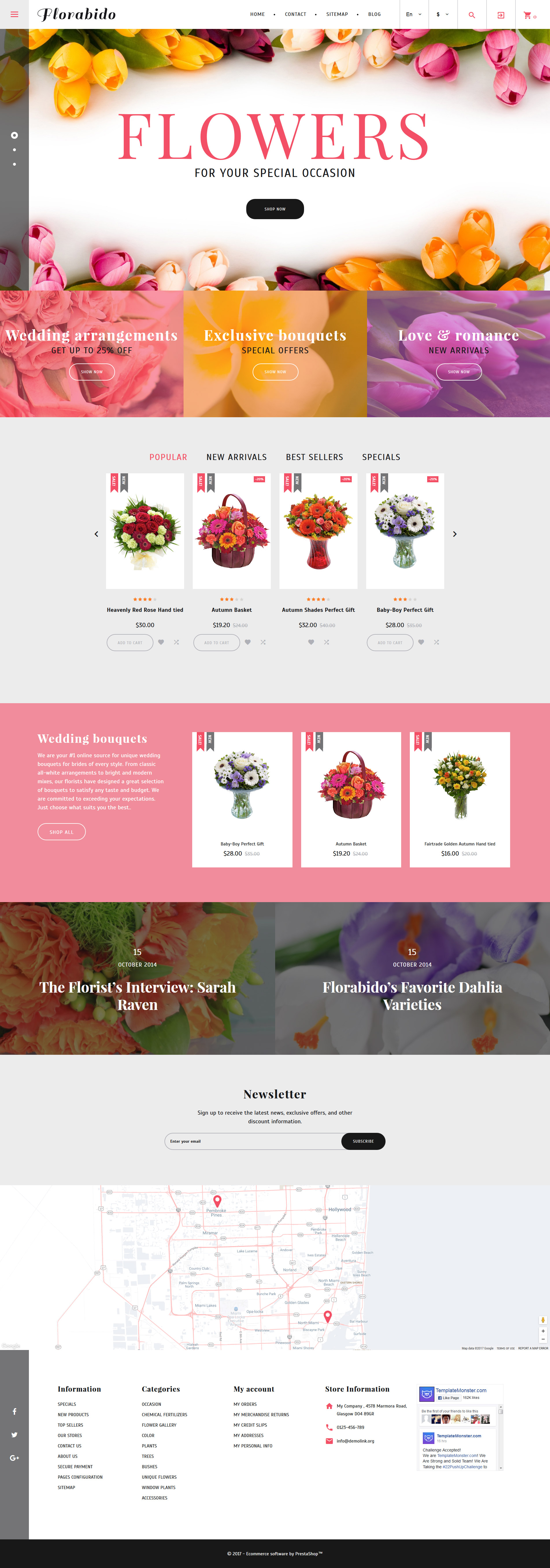 Florabido - Bouquets & Floral Arrangement PrestaShop Theme