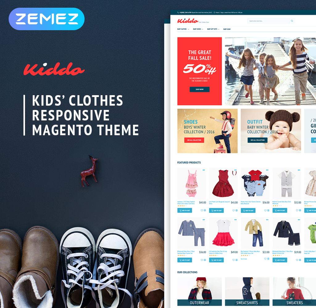 Kiddo - Kids Fashion Magento Theme