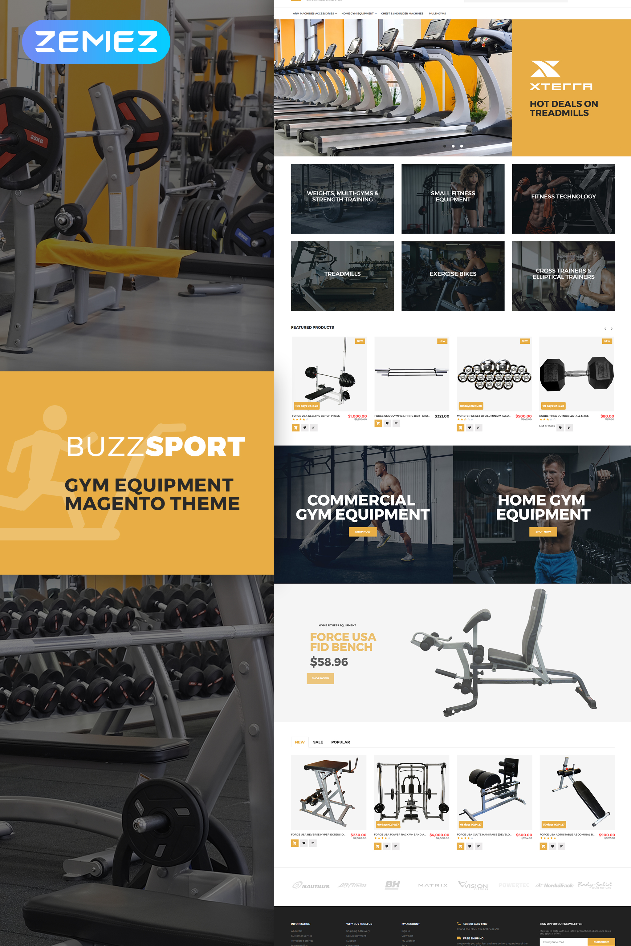 BuzzSport - Gym Equipment Magento Theme