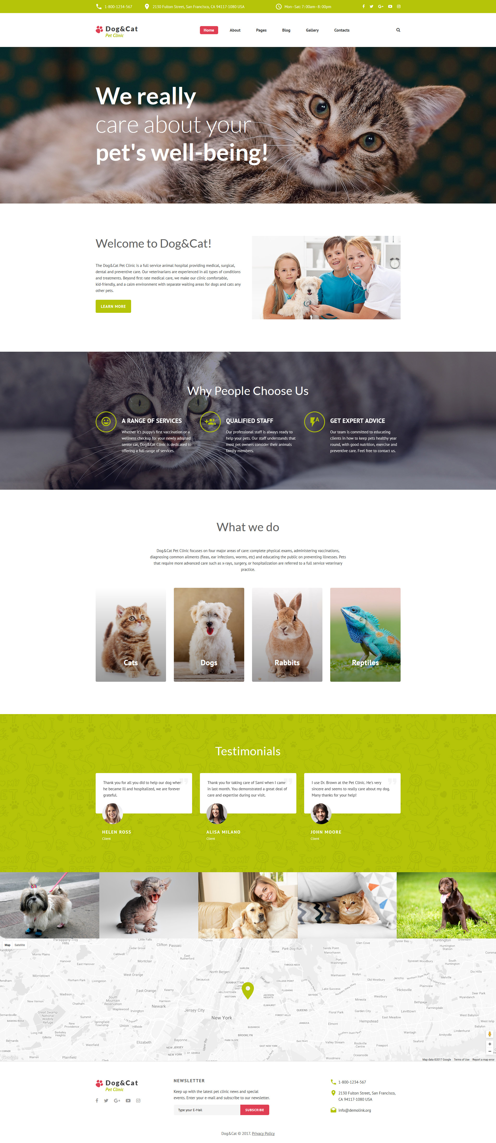 Dog & Cat - Pet Clinic Responsive Joomla Template