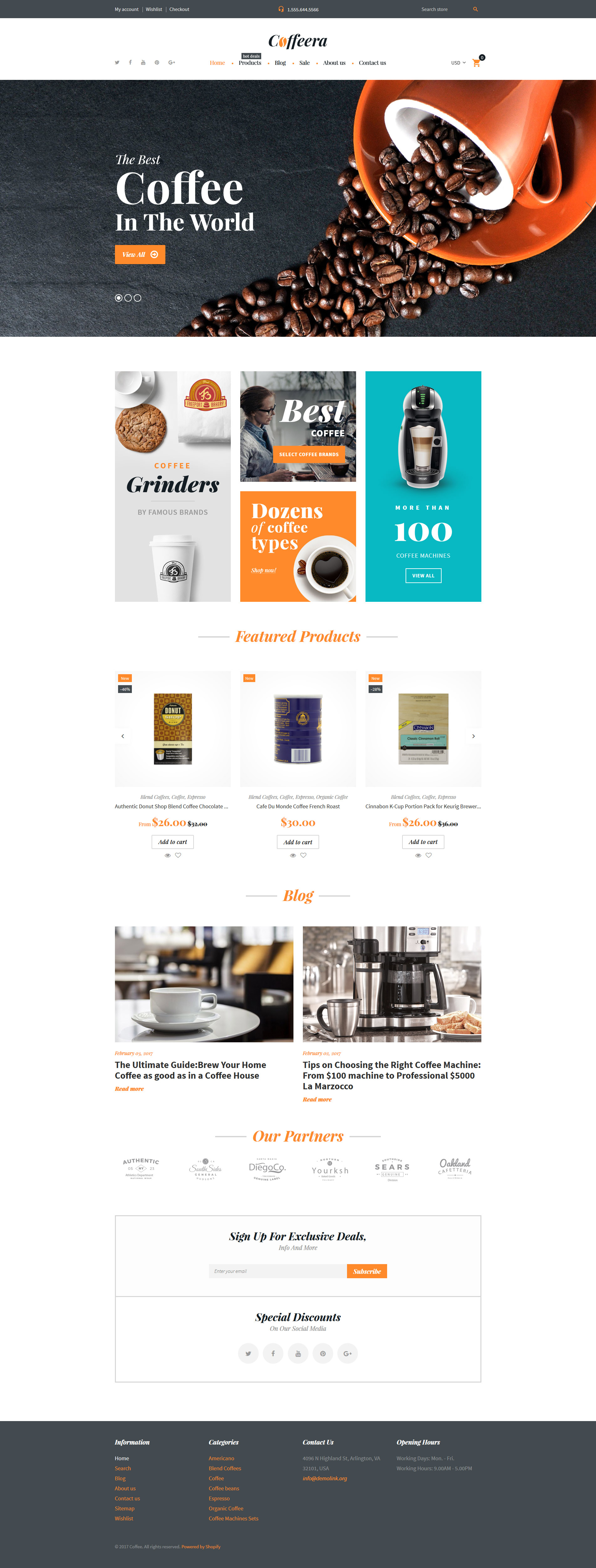 Java Junction - Coffee Shop Responsive Shopify Online Store 2.0 Theme