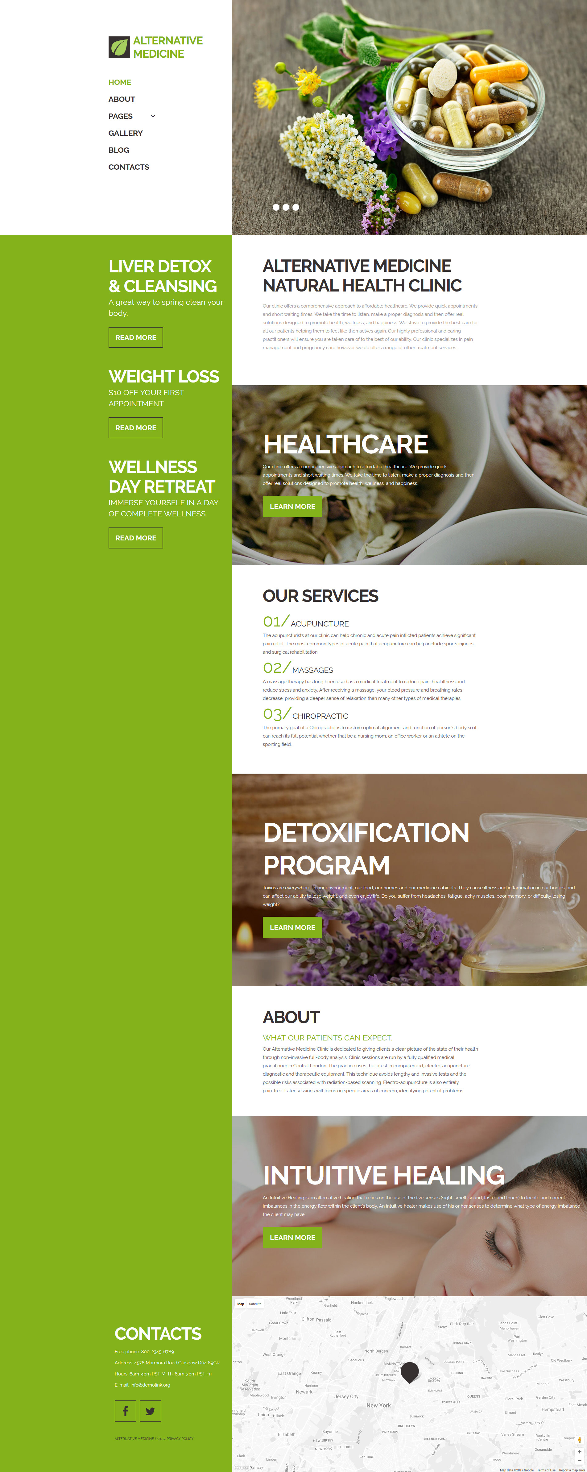 Alternative Medicine Clinic Responsive Joomla Template