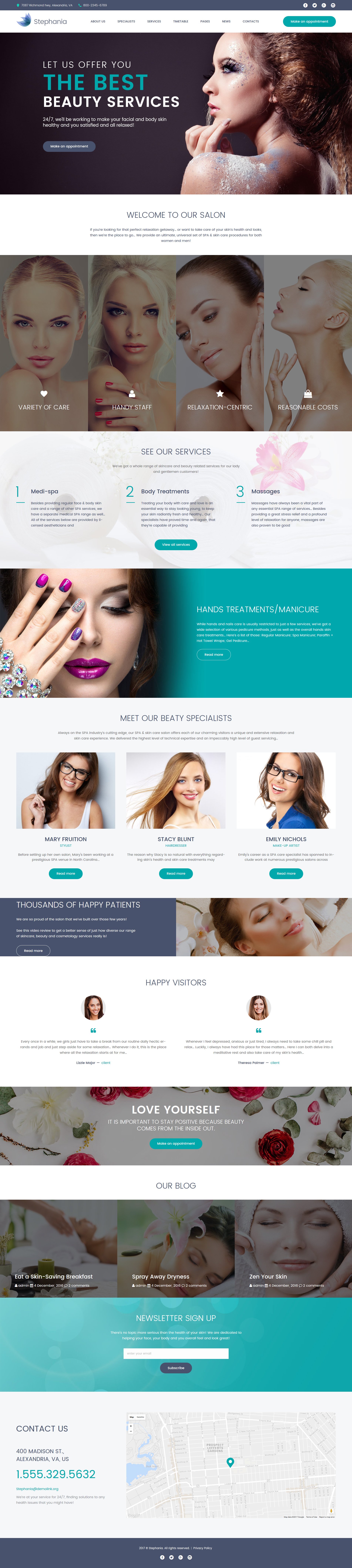 Stephania - Beauty Salon & Skin Care WordPress Theme