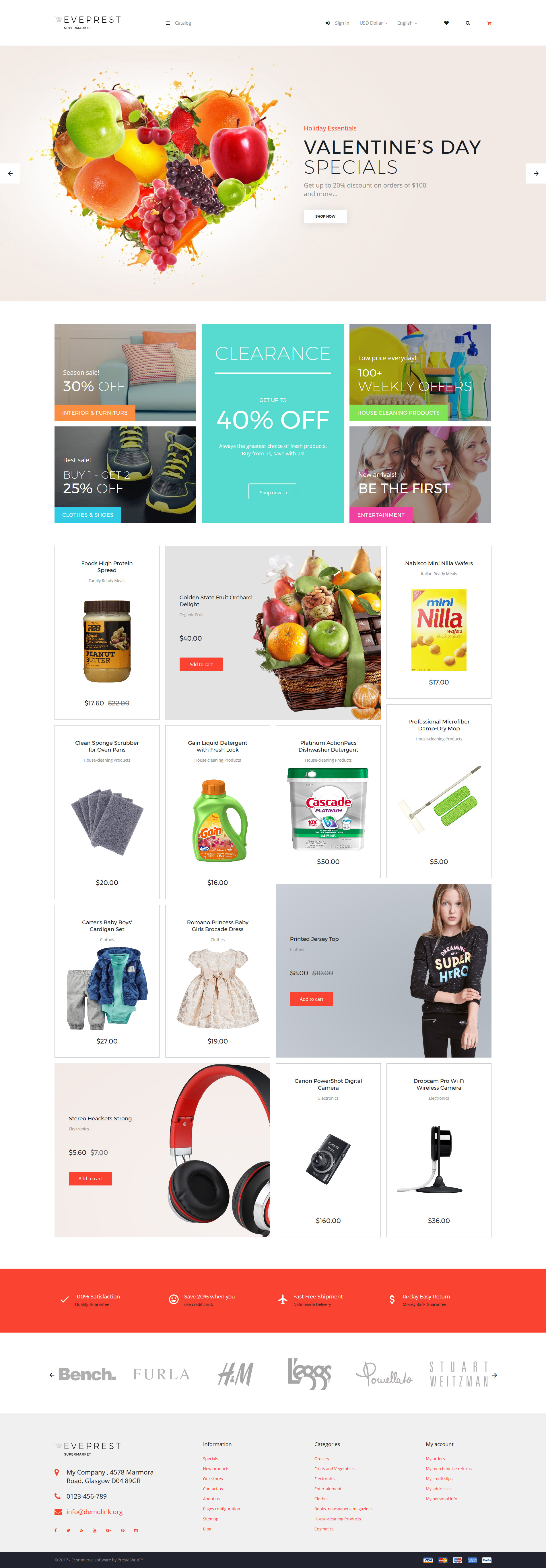 Eveprest - Supermarket PrestaShop Theme