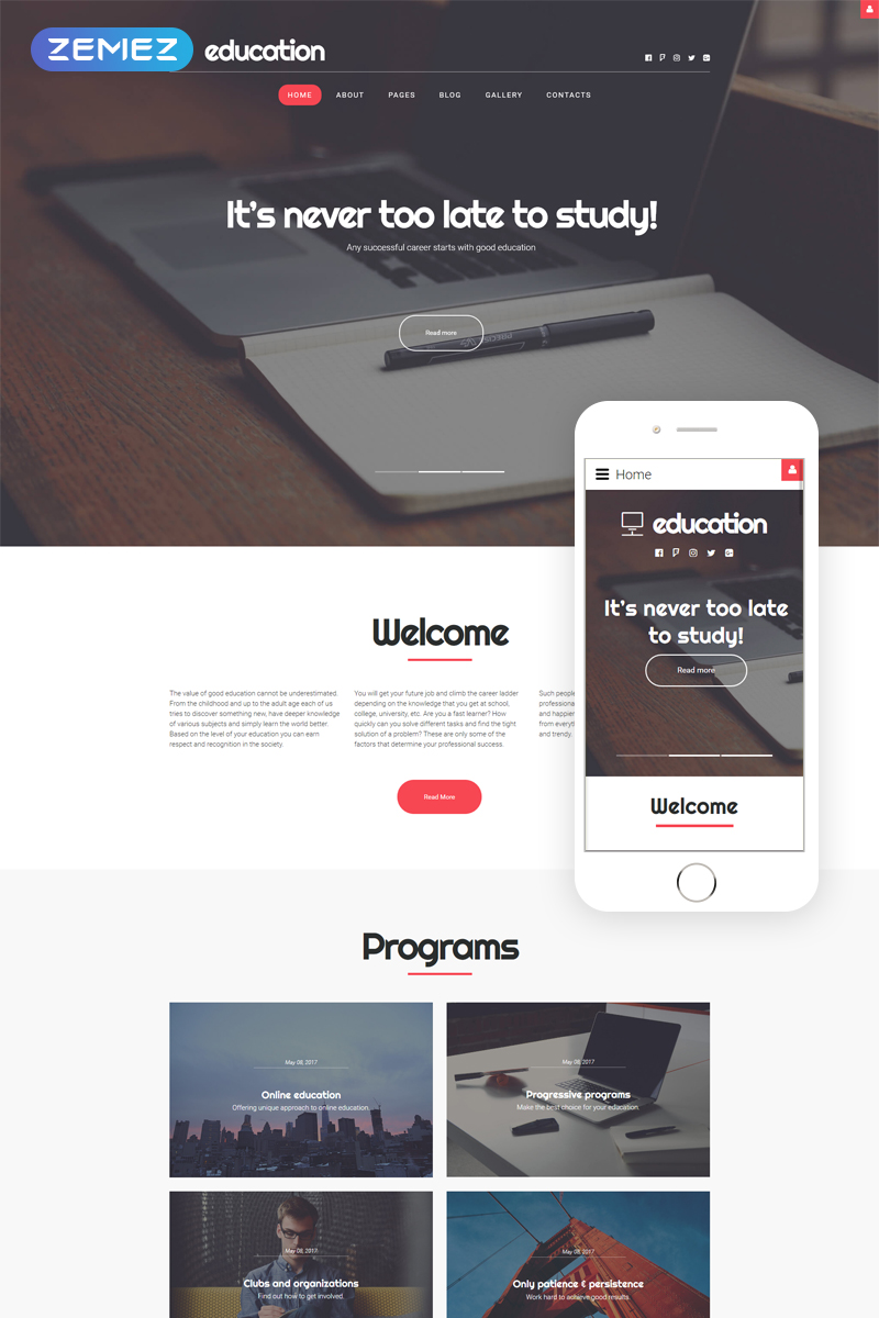 Education Responsive Joomla Template