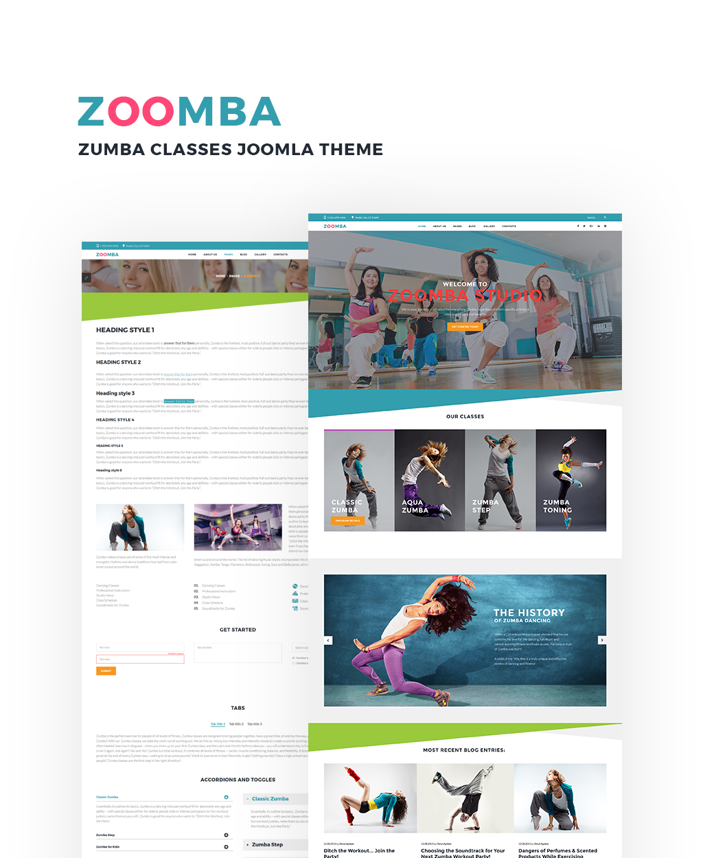 Dance Studio Responsive Joomla Template